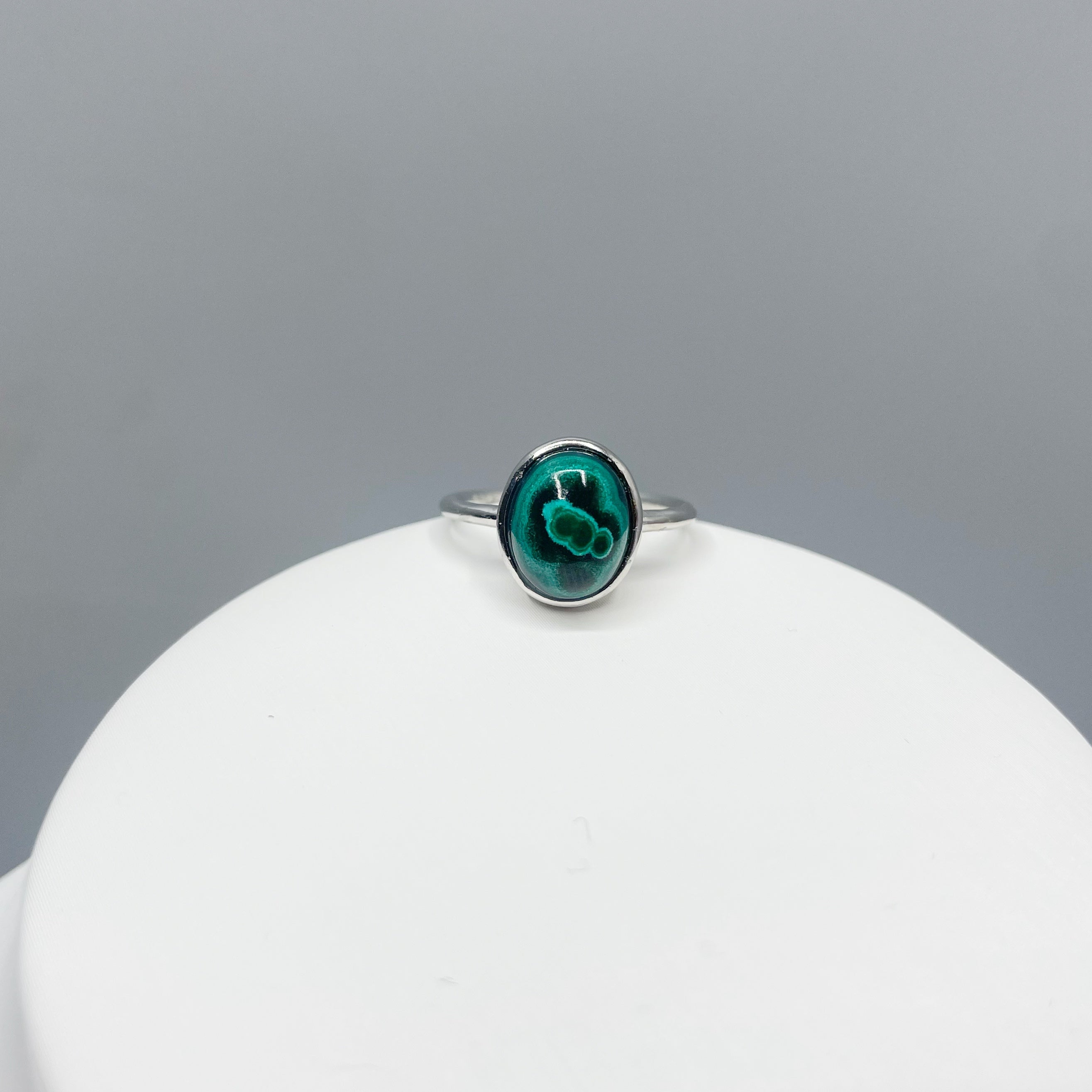 Anello Malachite Simple - Argento 925