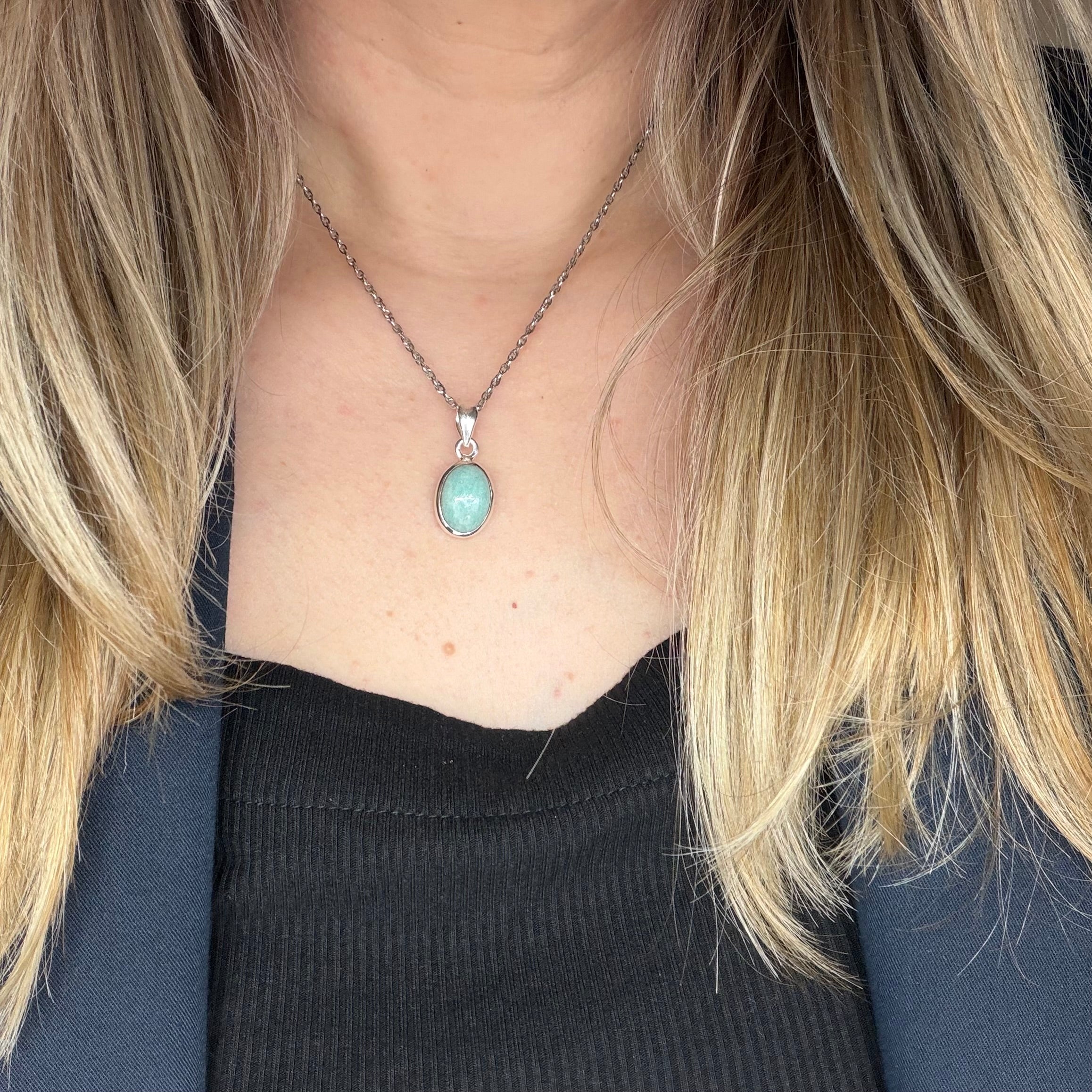 Ciondolo Amazzonite Argento 925