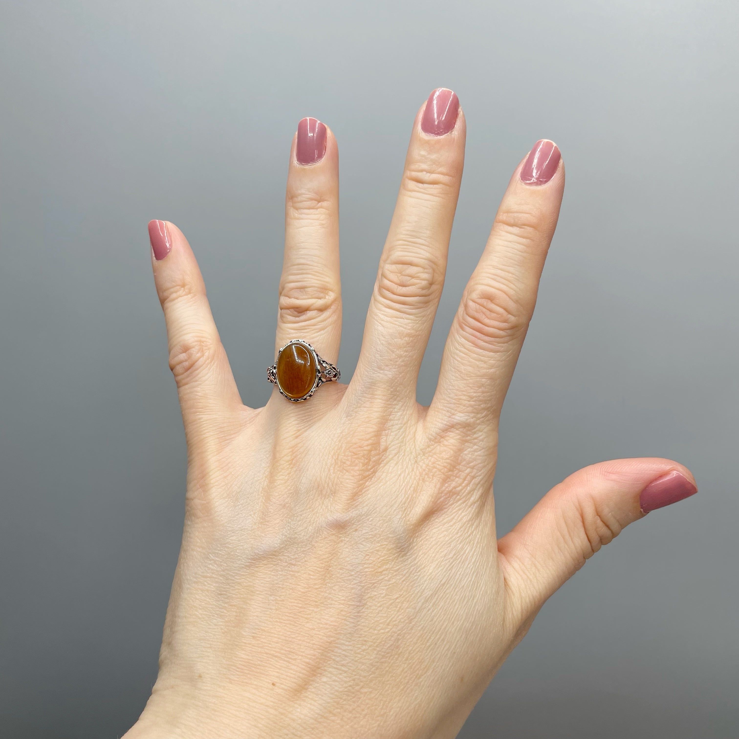Anello Pietra del Sole e Argento 925