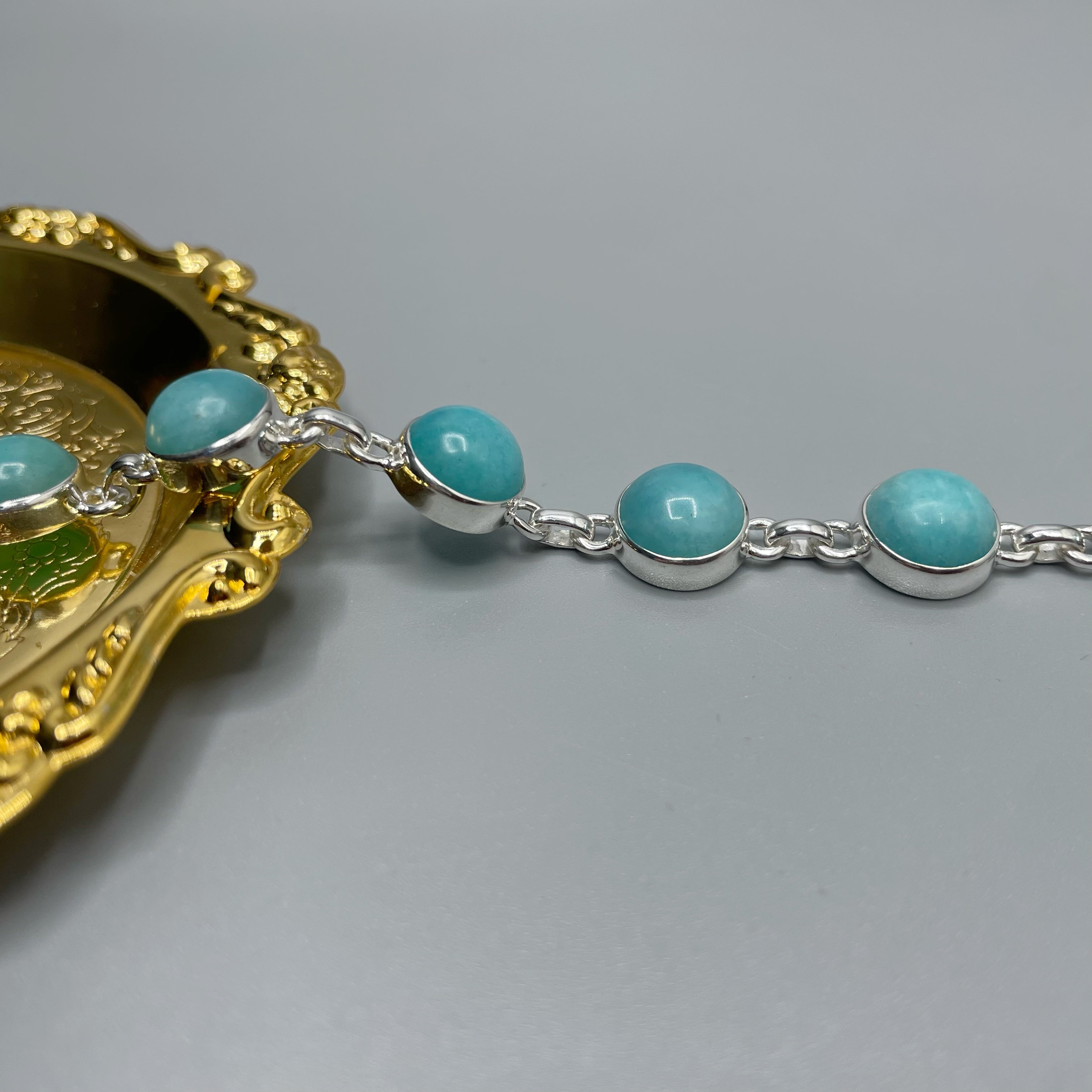 Bracciale Amazzonite e Argento 925