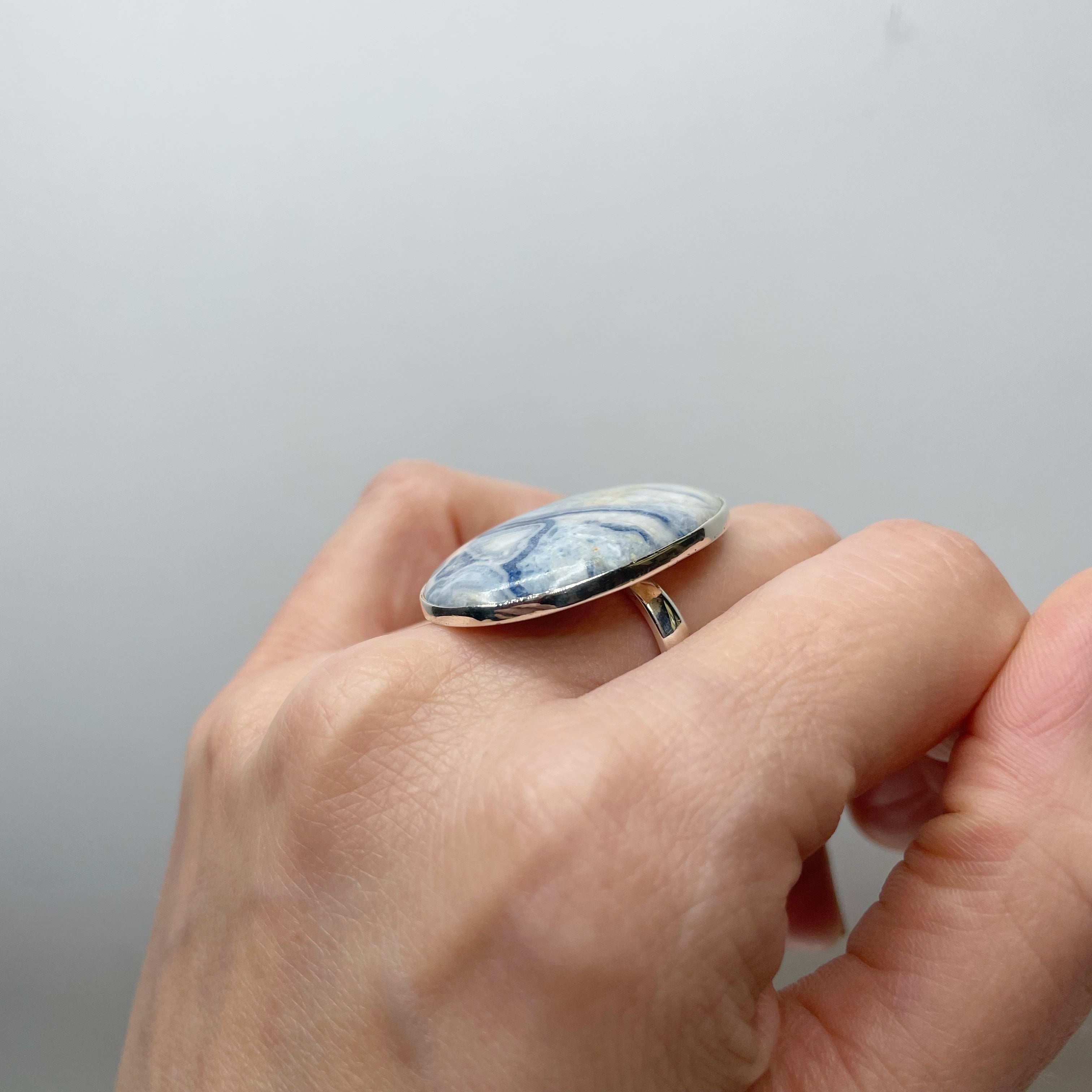 Anello Sheelite e Argento 925 - Ovale