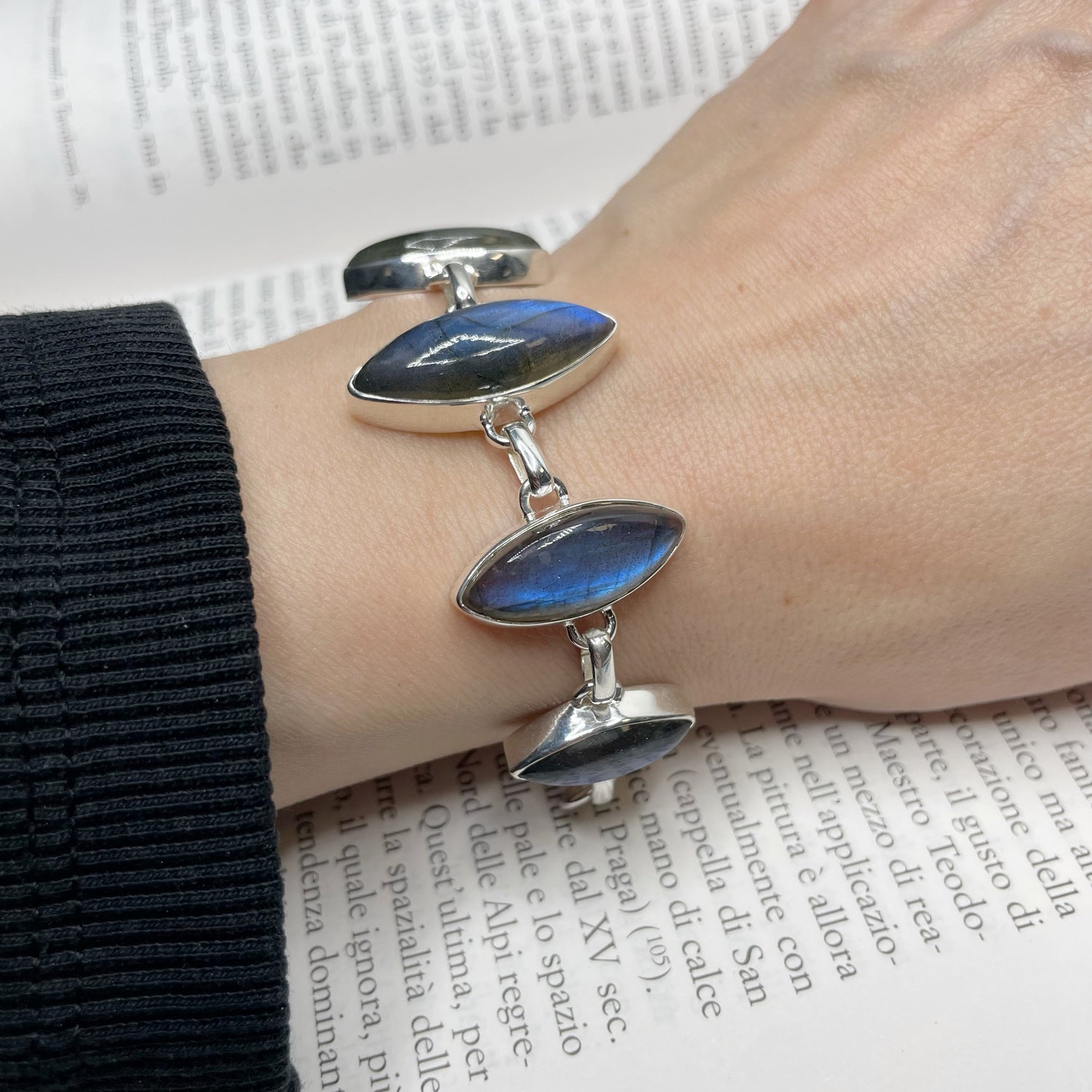 Bracciale Labradorite e Argento 925