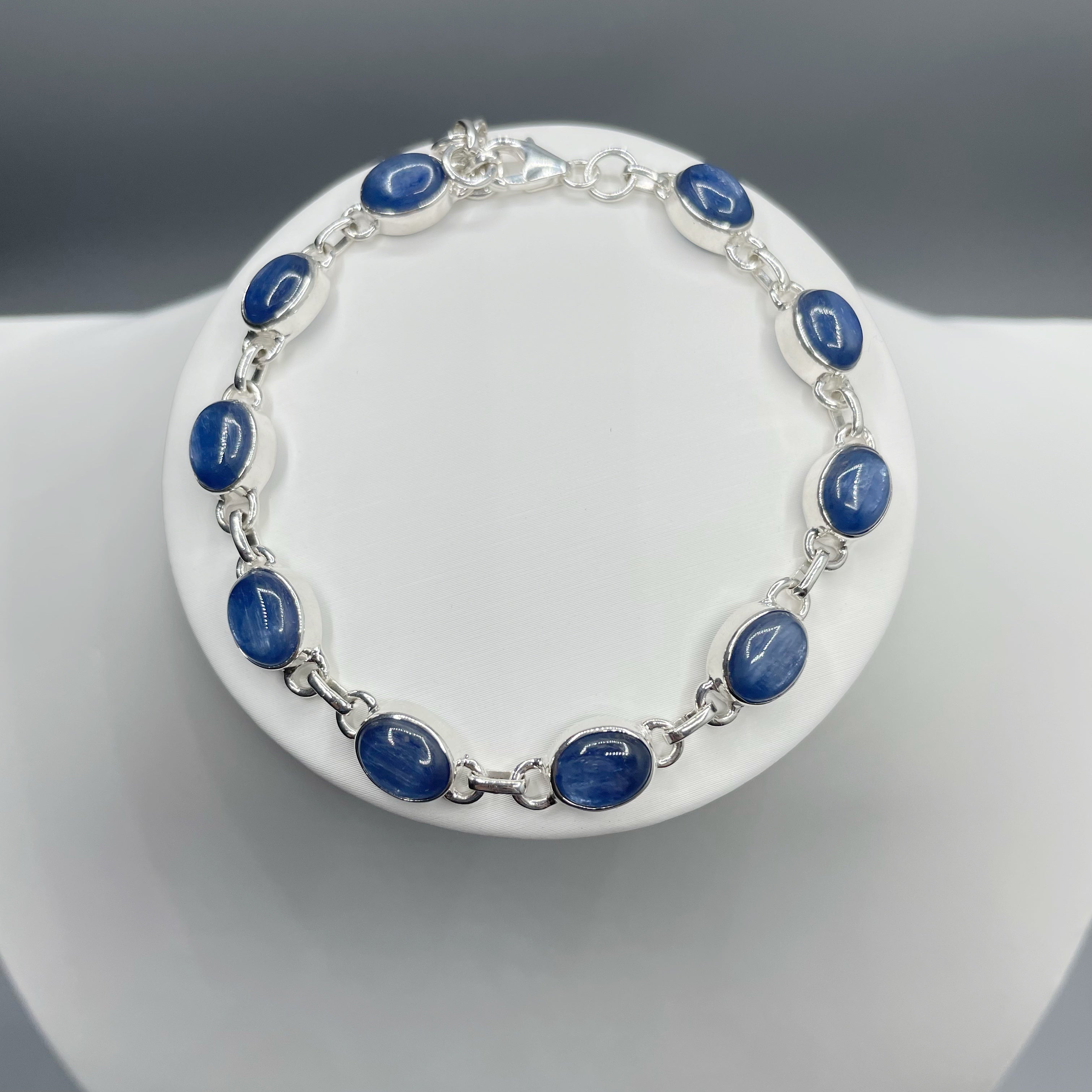 Bracciale Cianite e Argento 925 - Ovale