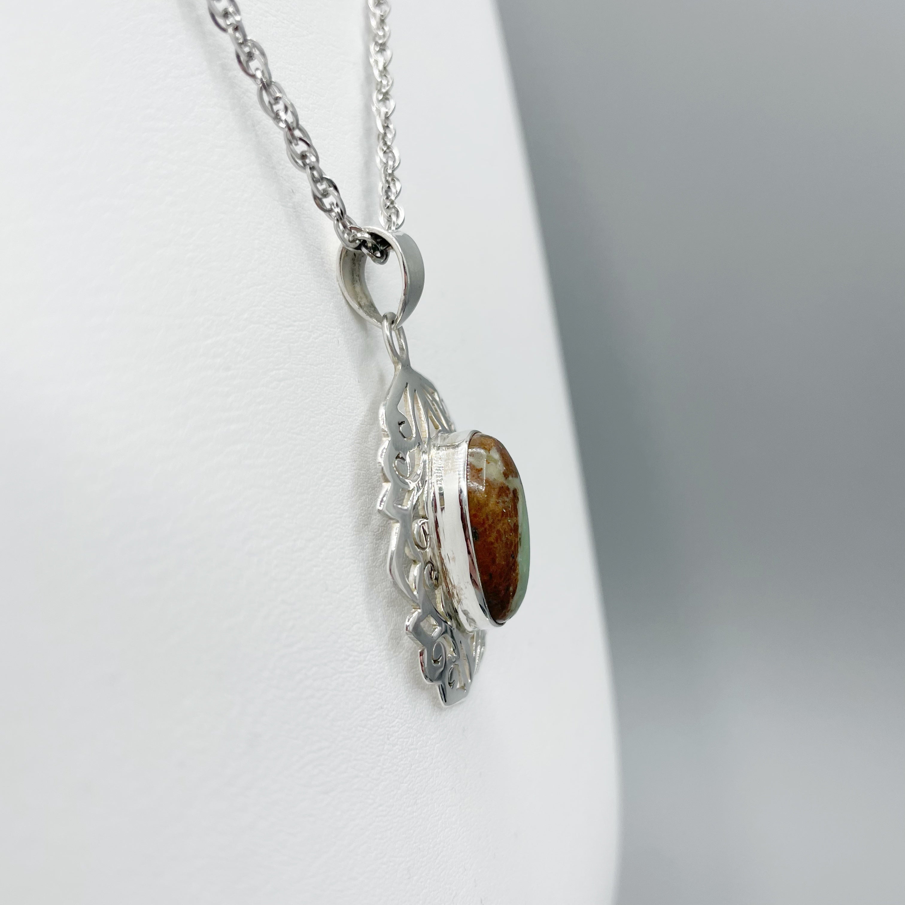 Ciondolo Crisoprasio Diadema - Argento 925