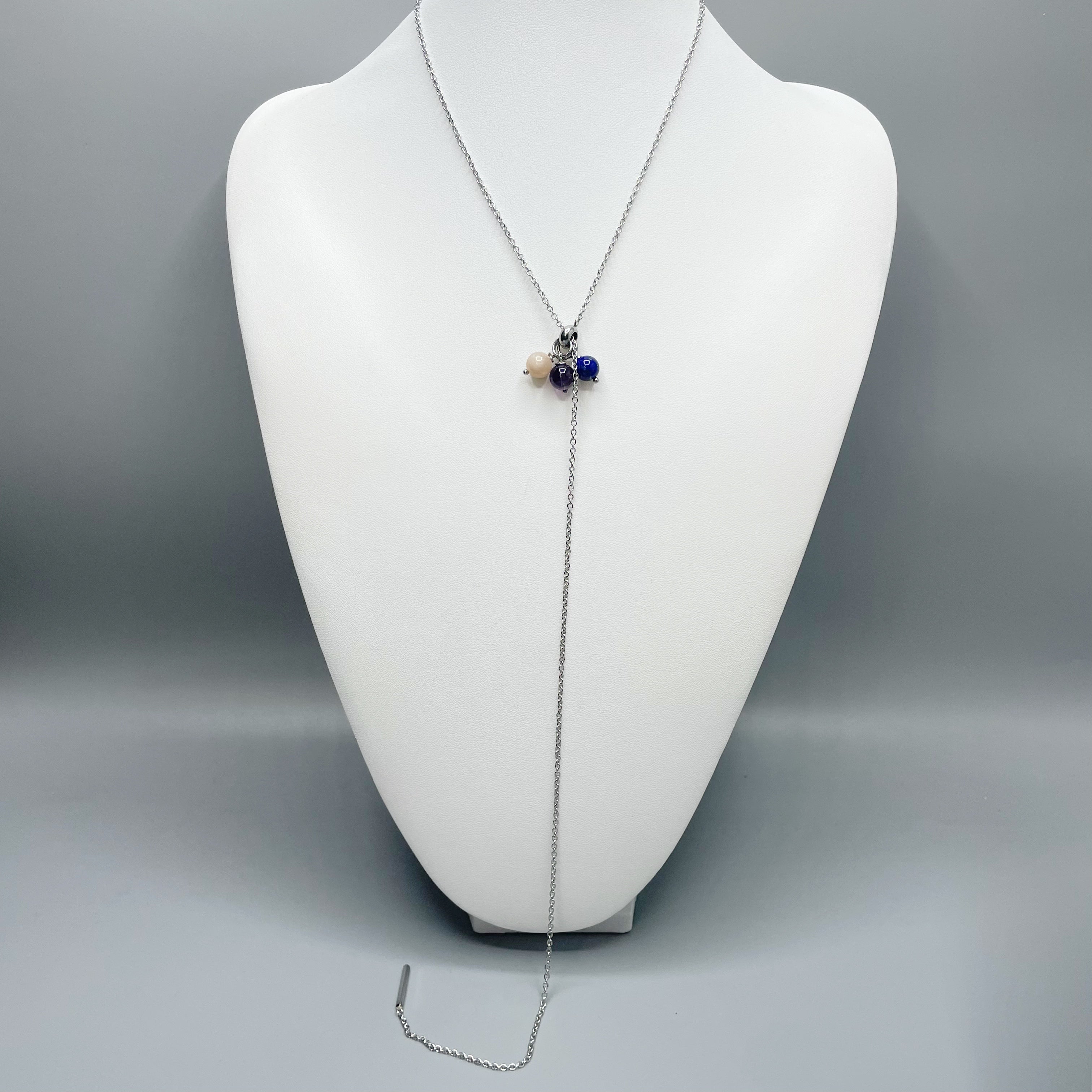 Collana Harmony Charm - Ametista, Pietra di Luna, Lapislazzuli