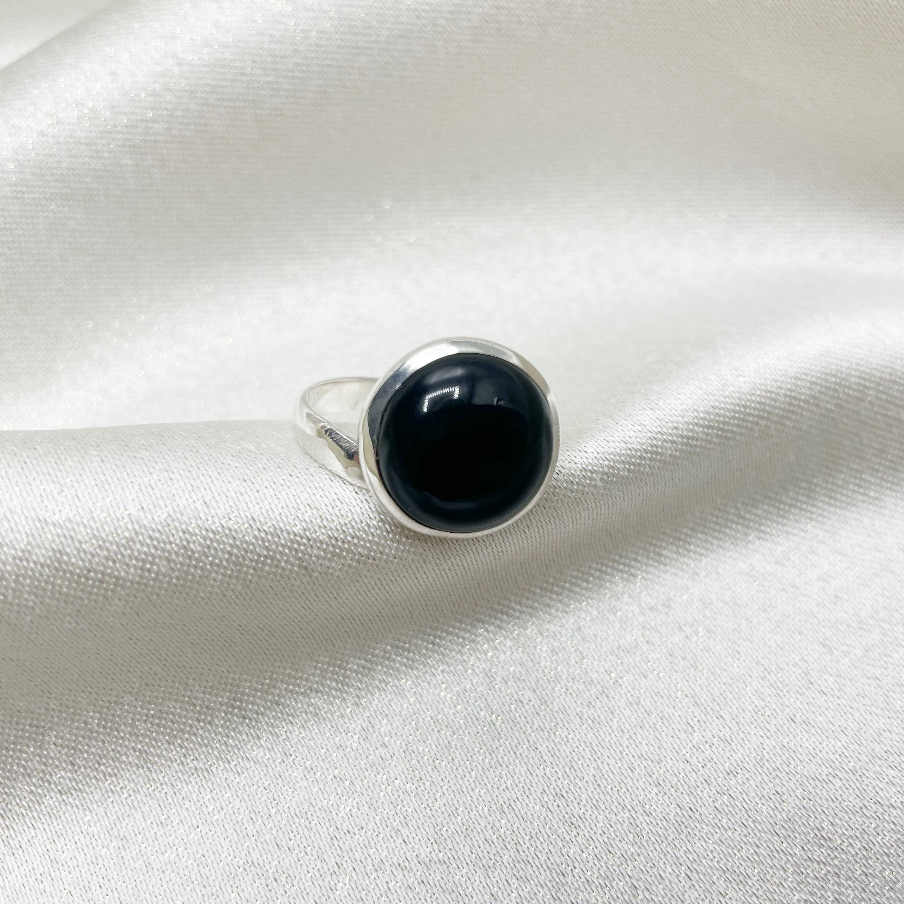 Anello Onice nero e Argento 925