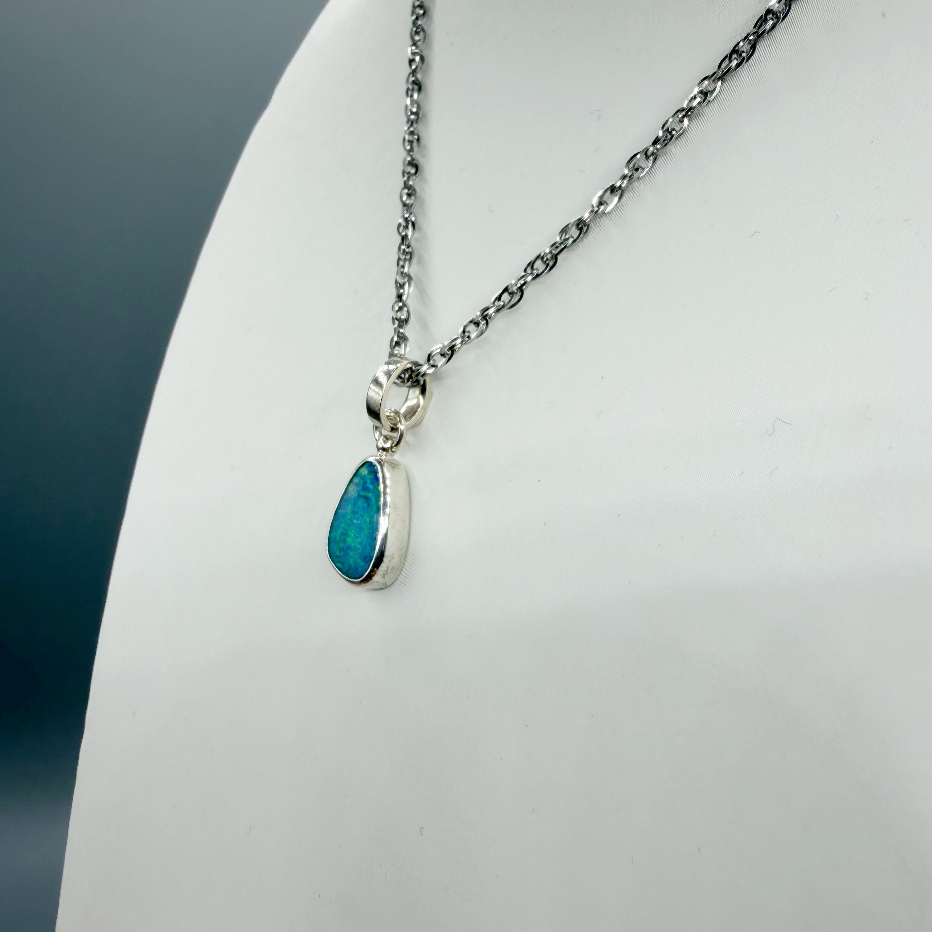 Ciondolo Opale Australiano - Argento 925