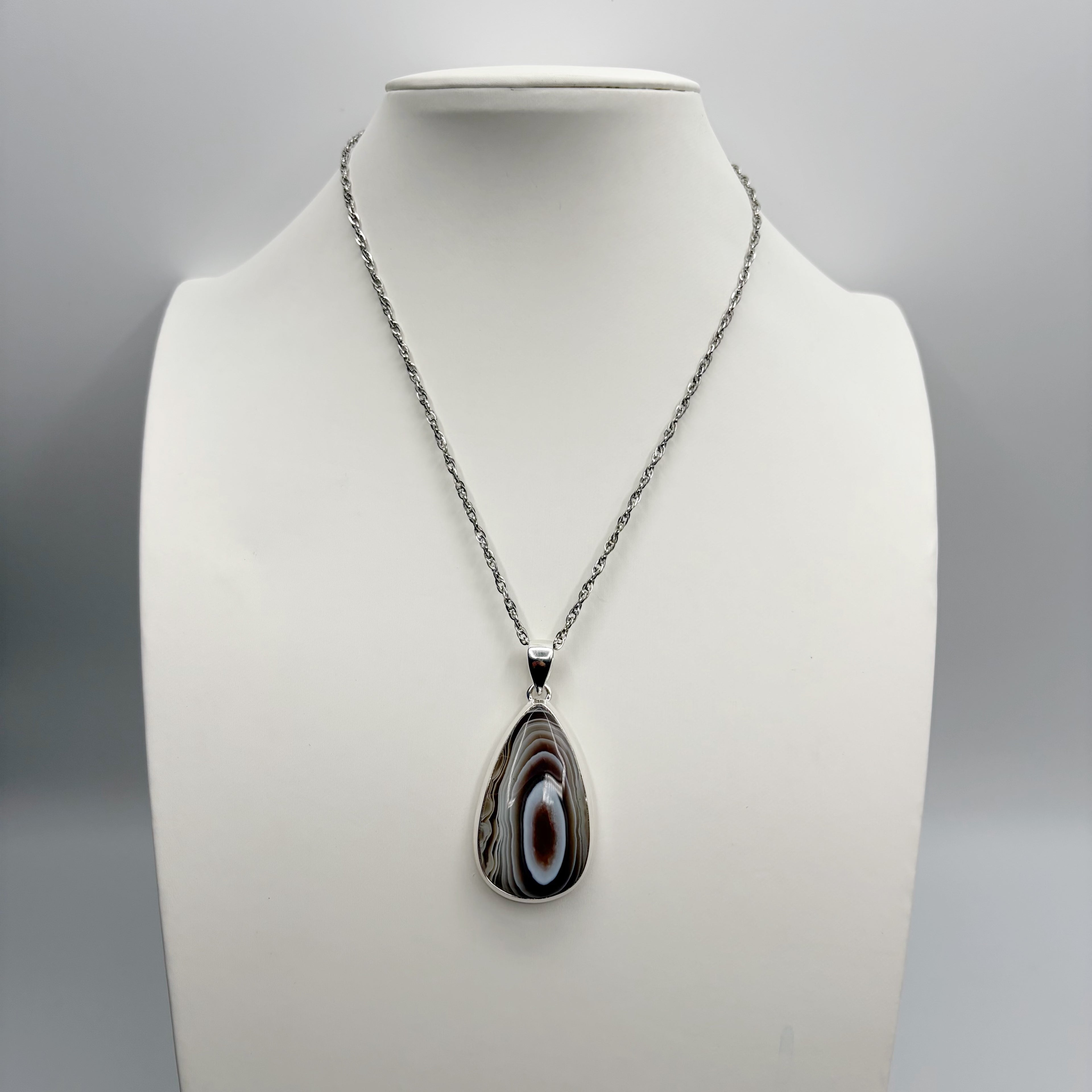 Ciondolo Occhio di Shiva Argento 925 - A Goccia grande