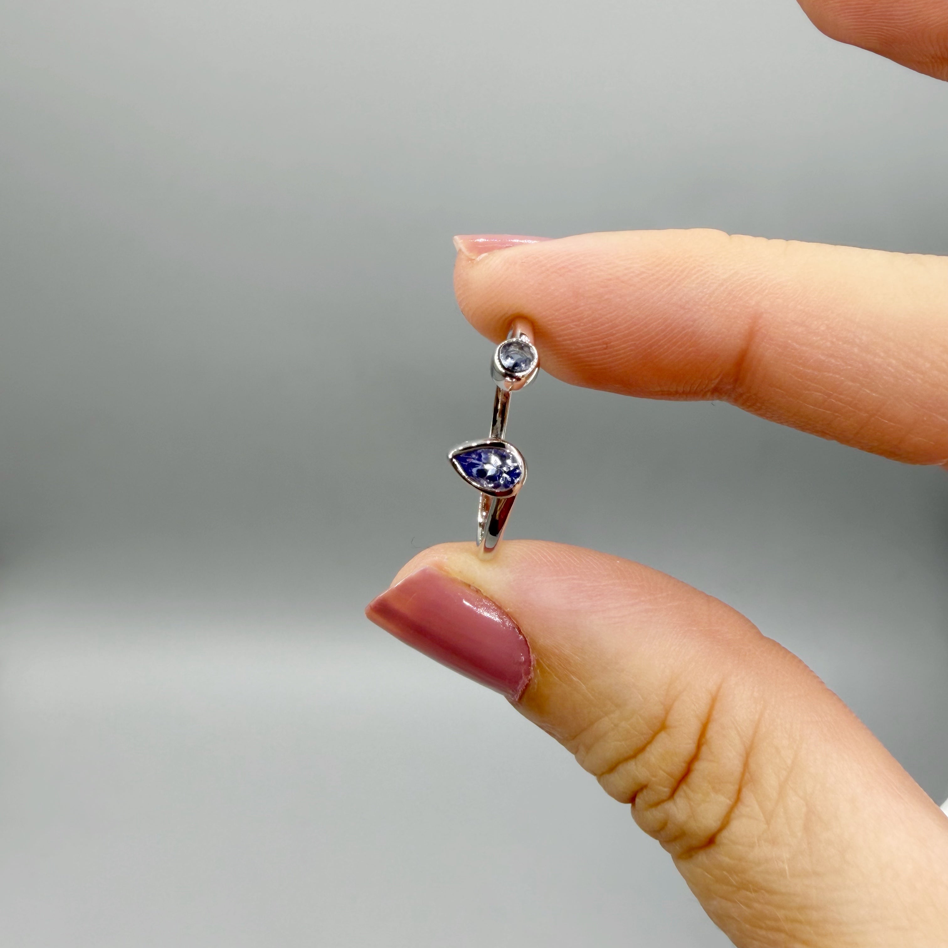 Anello Double Tanzanite - Argento 925