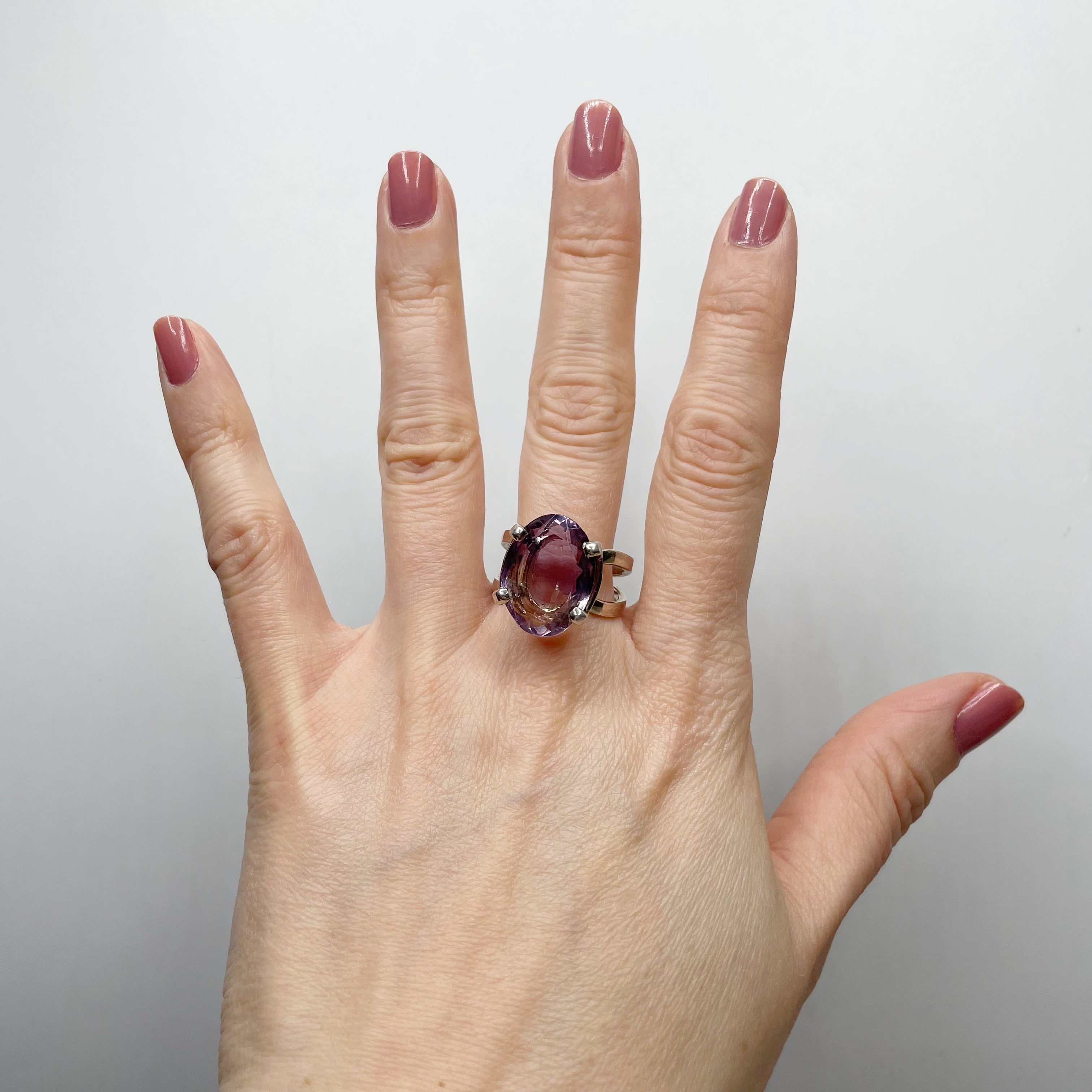 Anello Ametrino e Argento 925