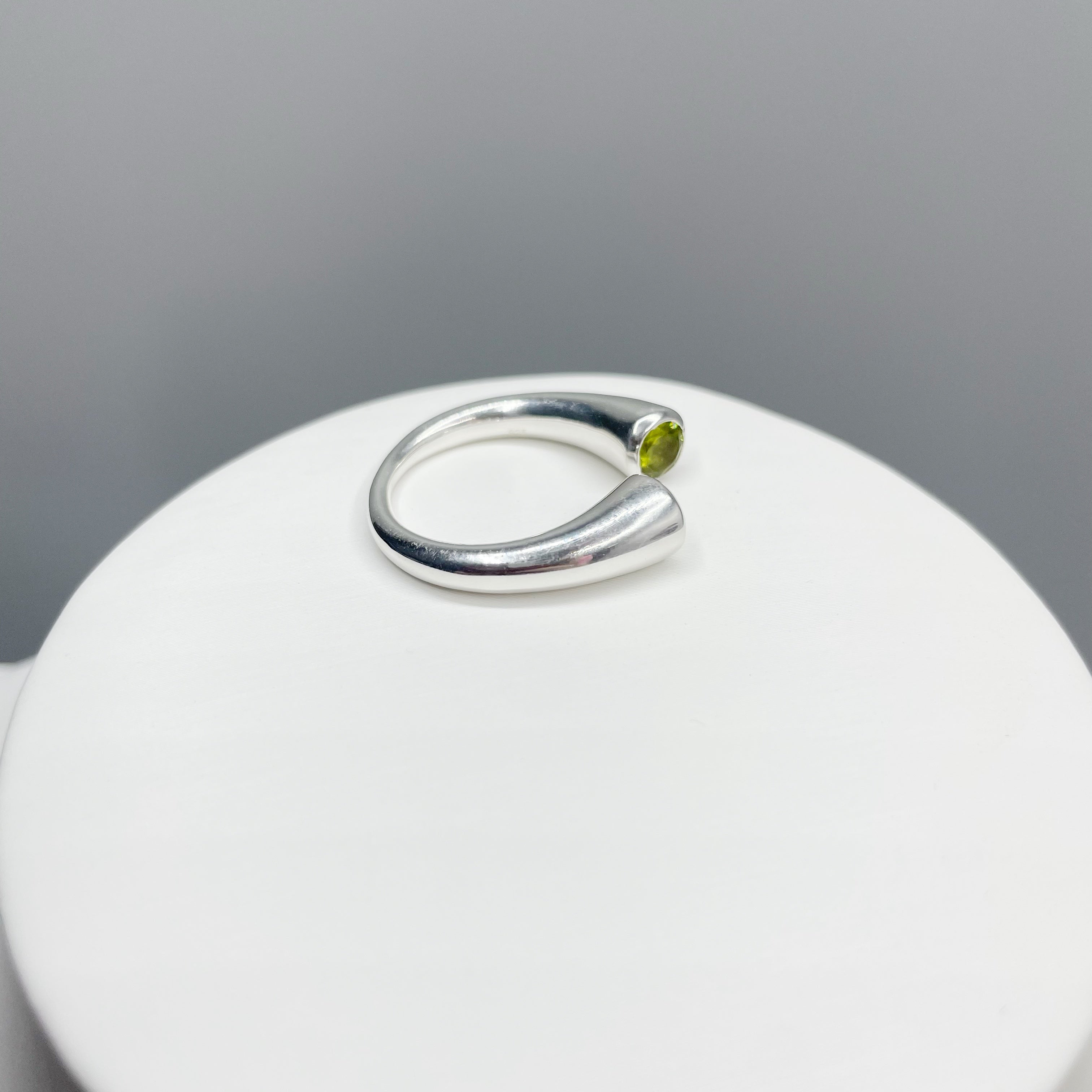Anello Double Peridoto e Argento 925
