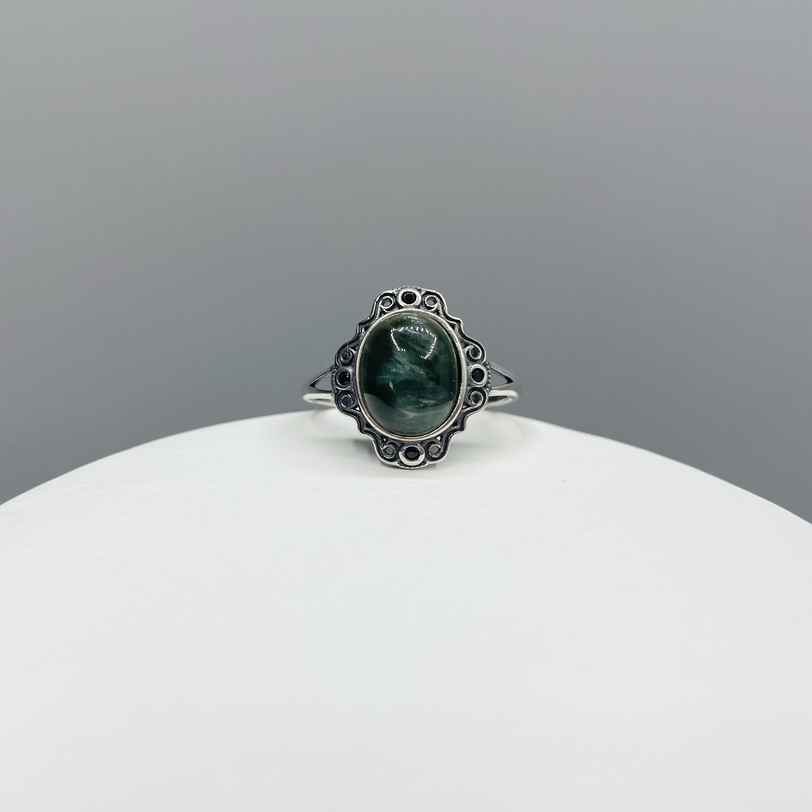 Anello Serafinite e Argento 925