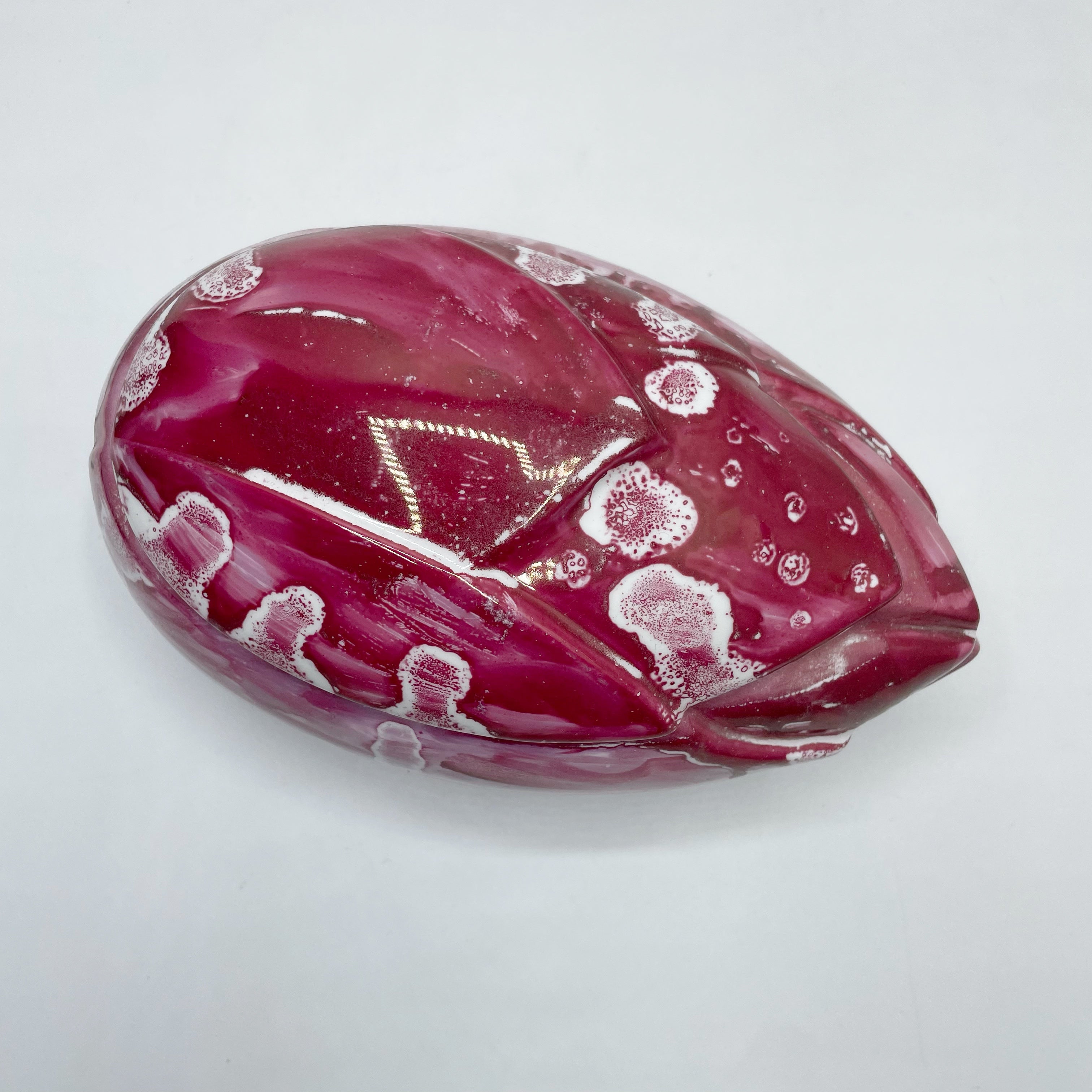 Porta gioie in Porcellana, Dipinto a Mano - Tulipano