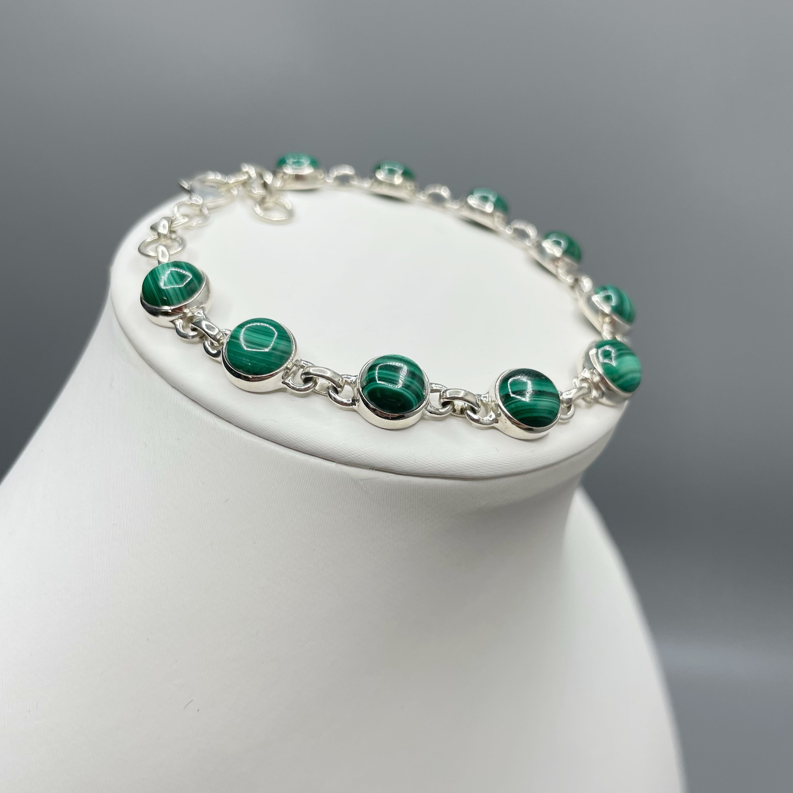 Bracciale Malachite e Argento 925