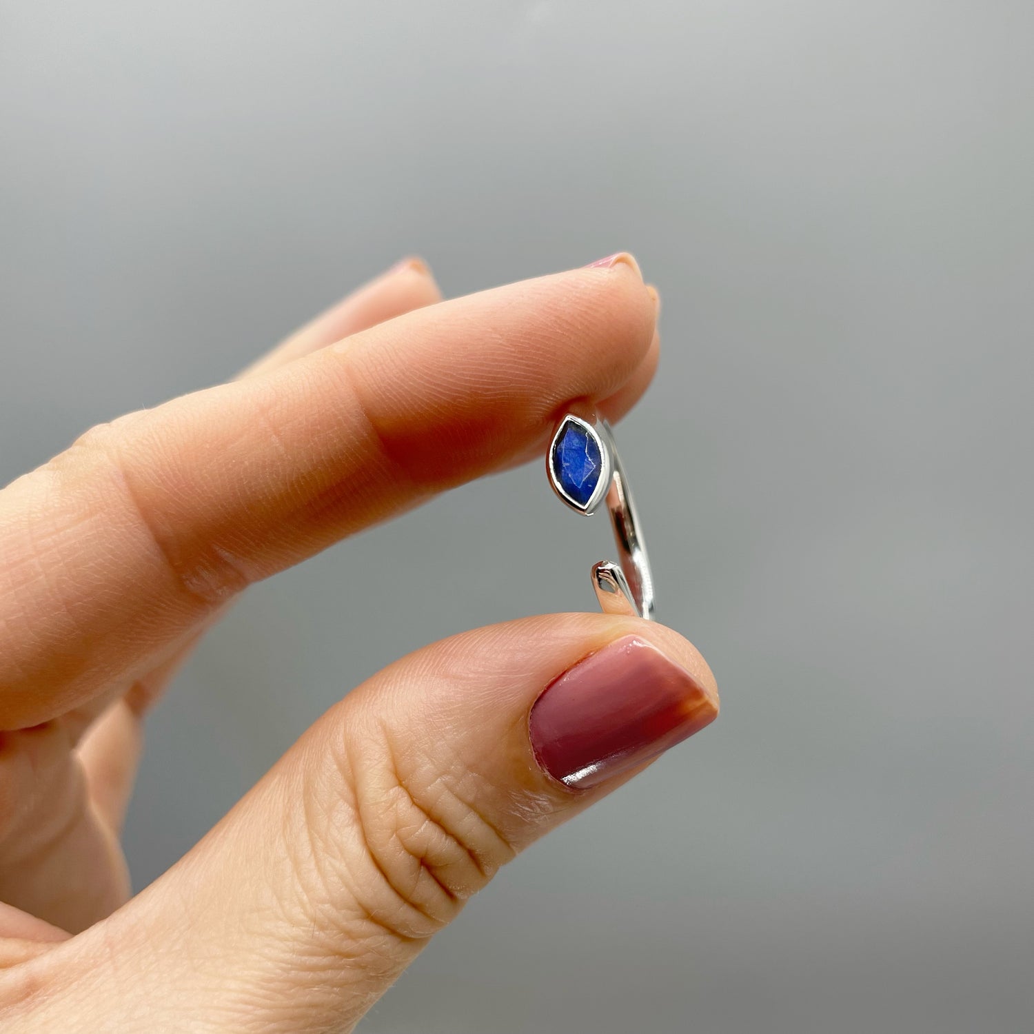 Anello Goccia Labradorite - Argento 925