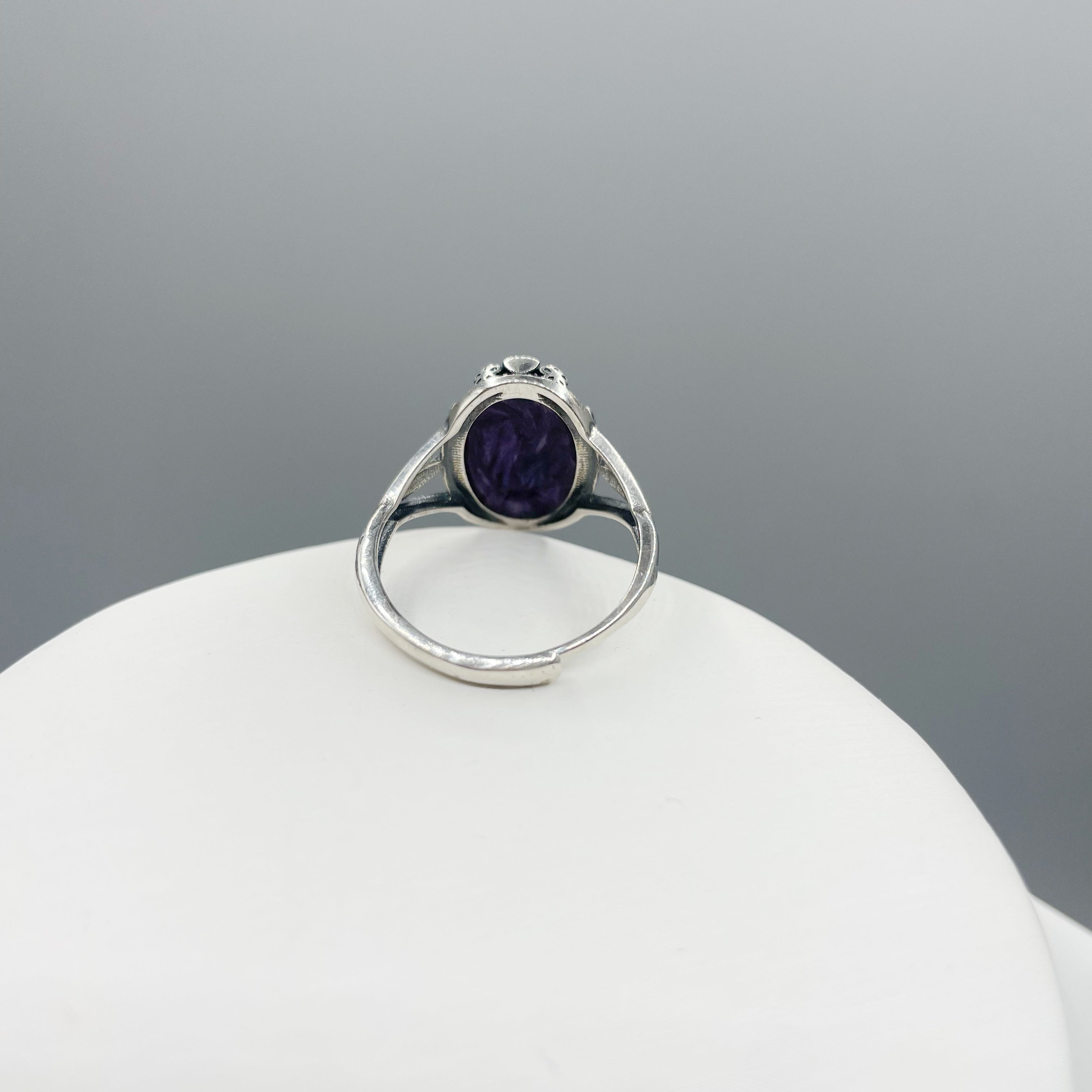 Anello Ciaroite Ovale e Argento 925