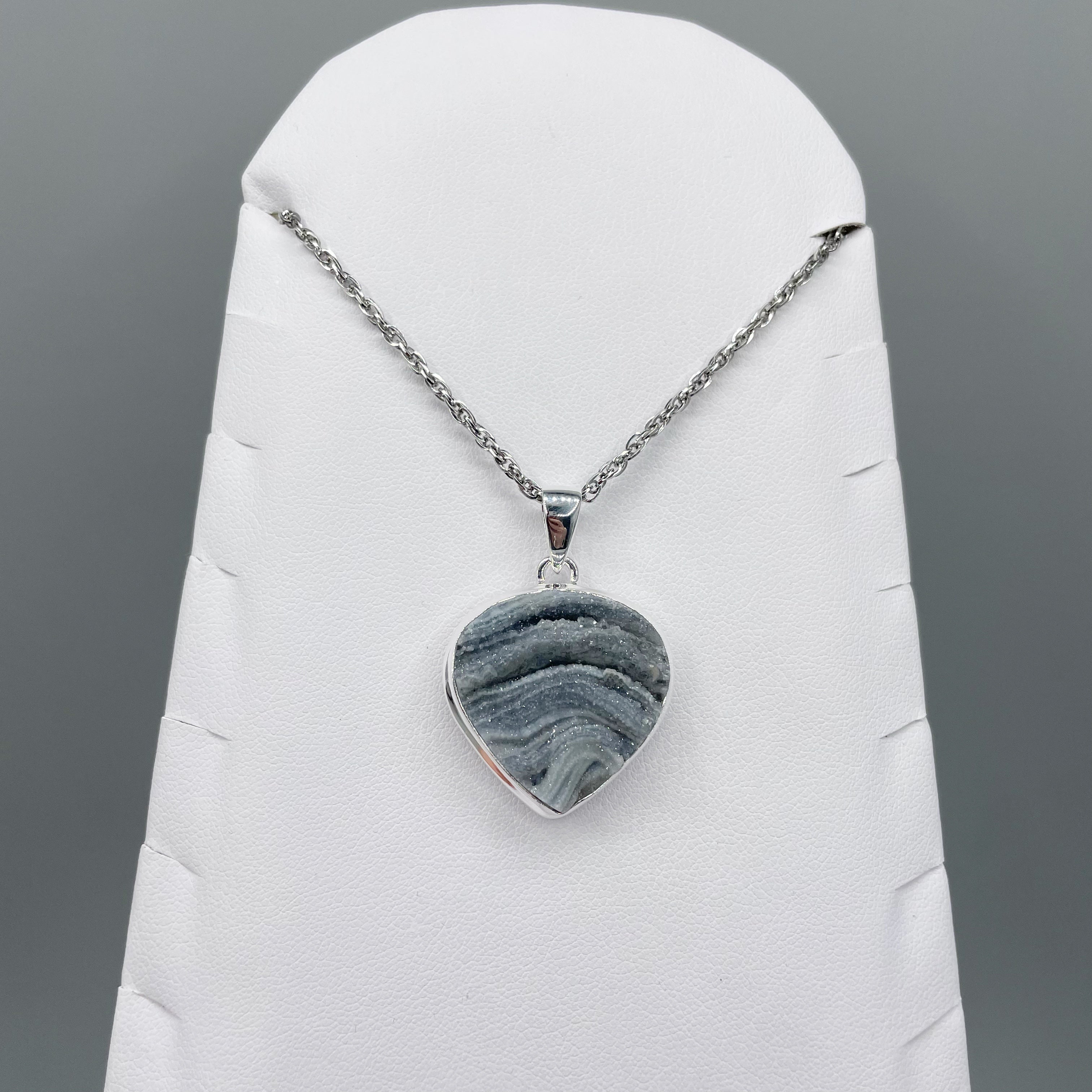 Ciondolo Desert Druzy Triangolare - Argento 925