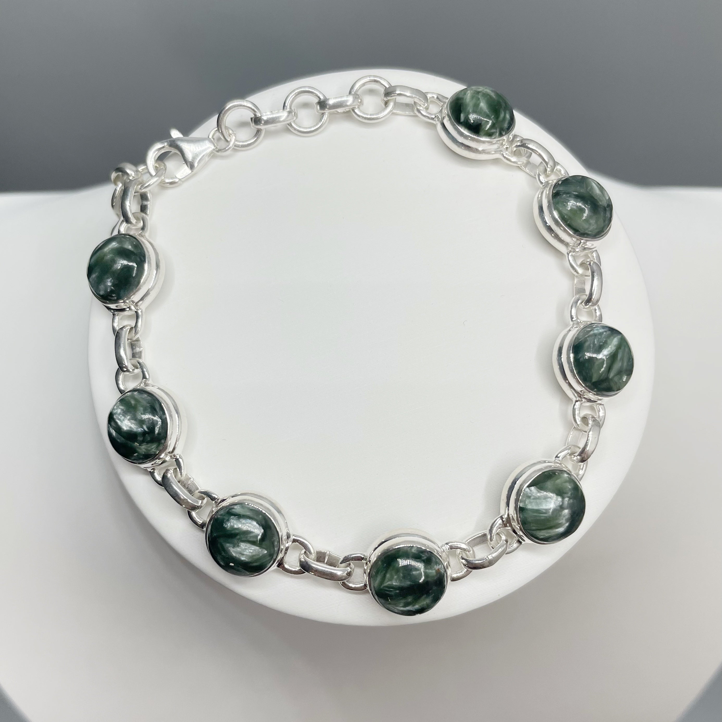 Bracciale Serafinite e Argento 925 - tondo