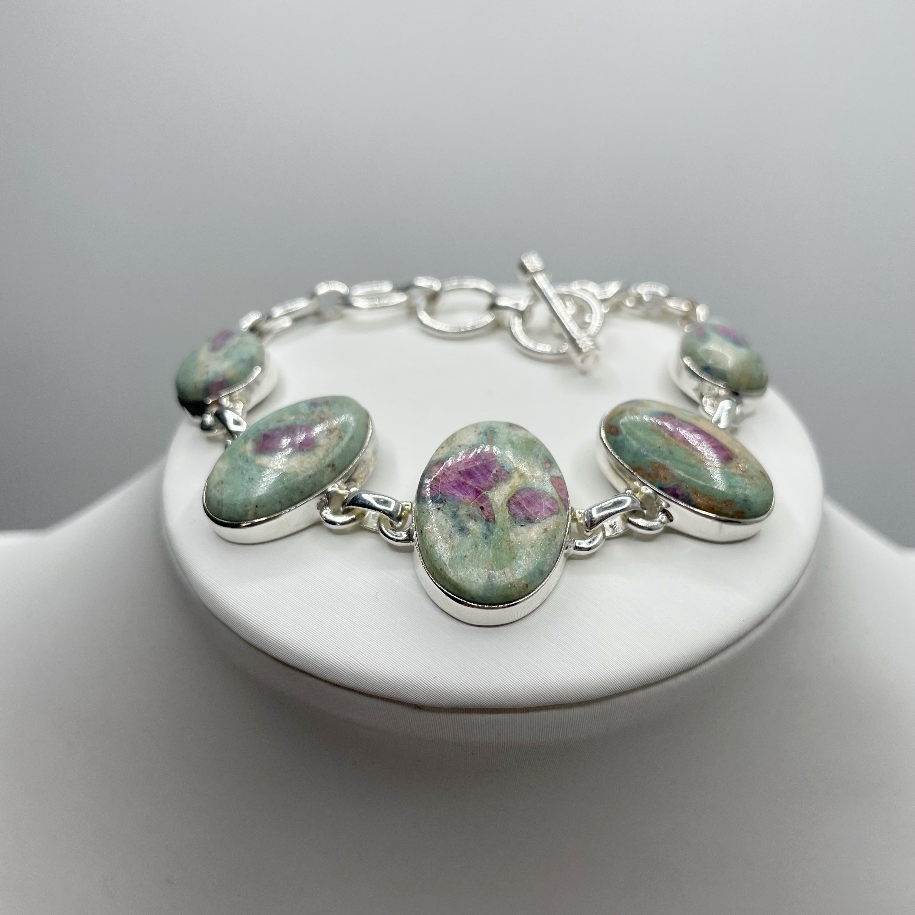 Bracciale Rubino in Fuchsite - Argento 925