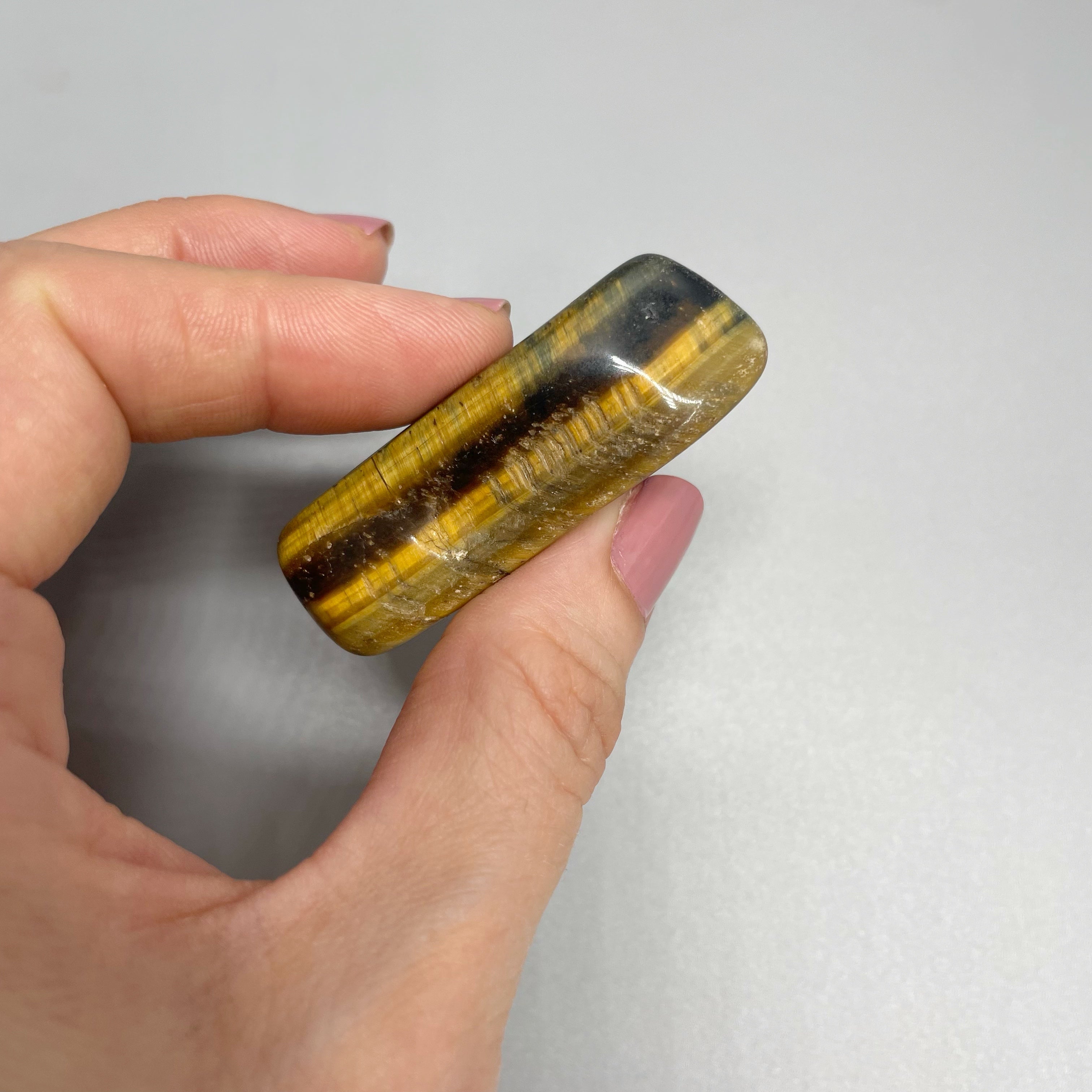 Pietra burattata di Occhio di Tigre