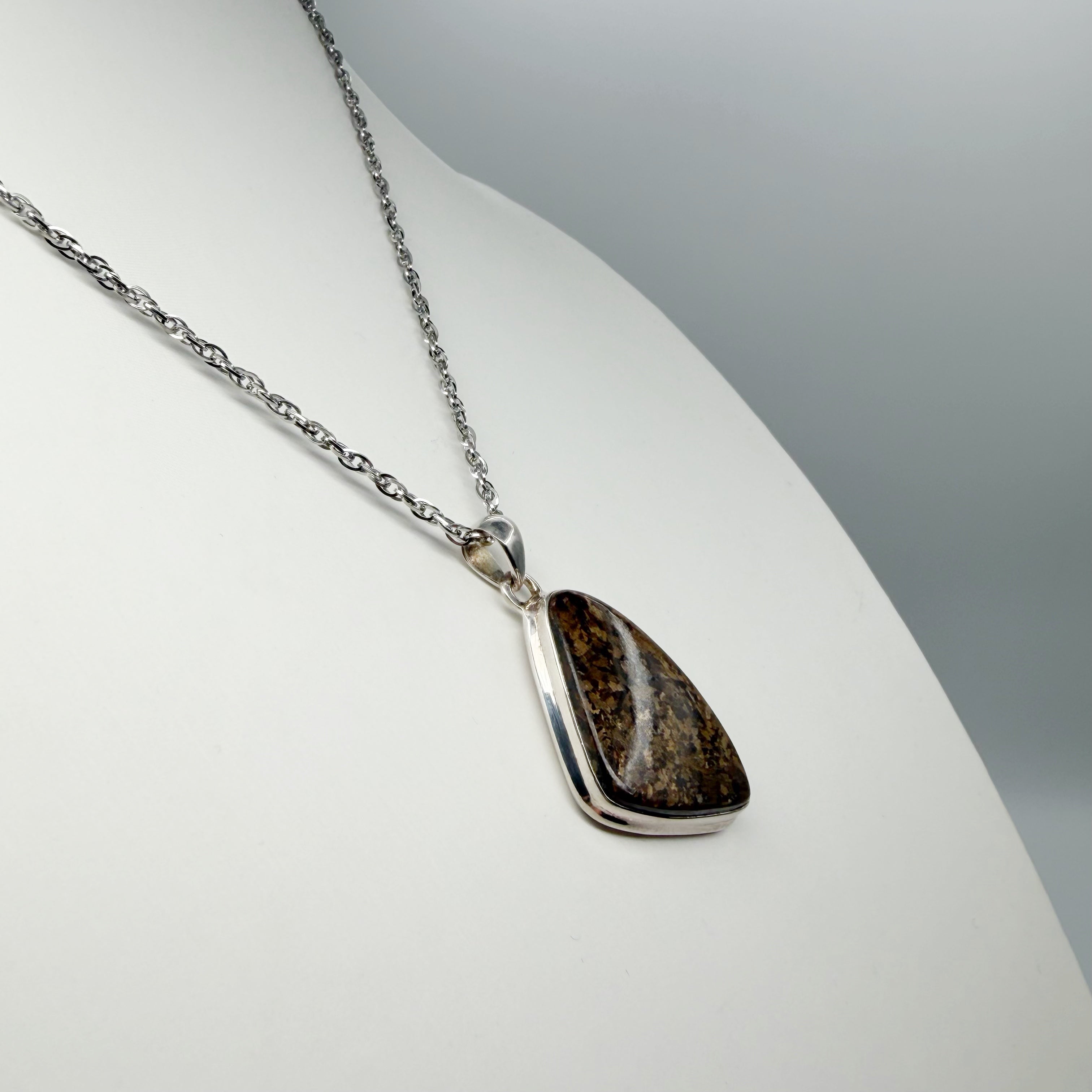Ciondolo Bronzite - Argento 925
