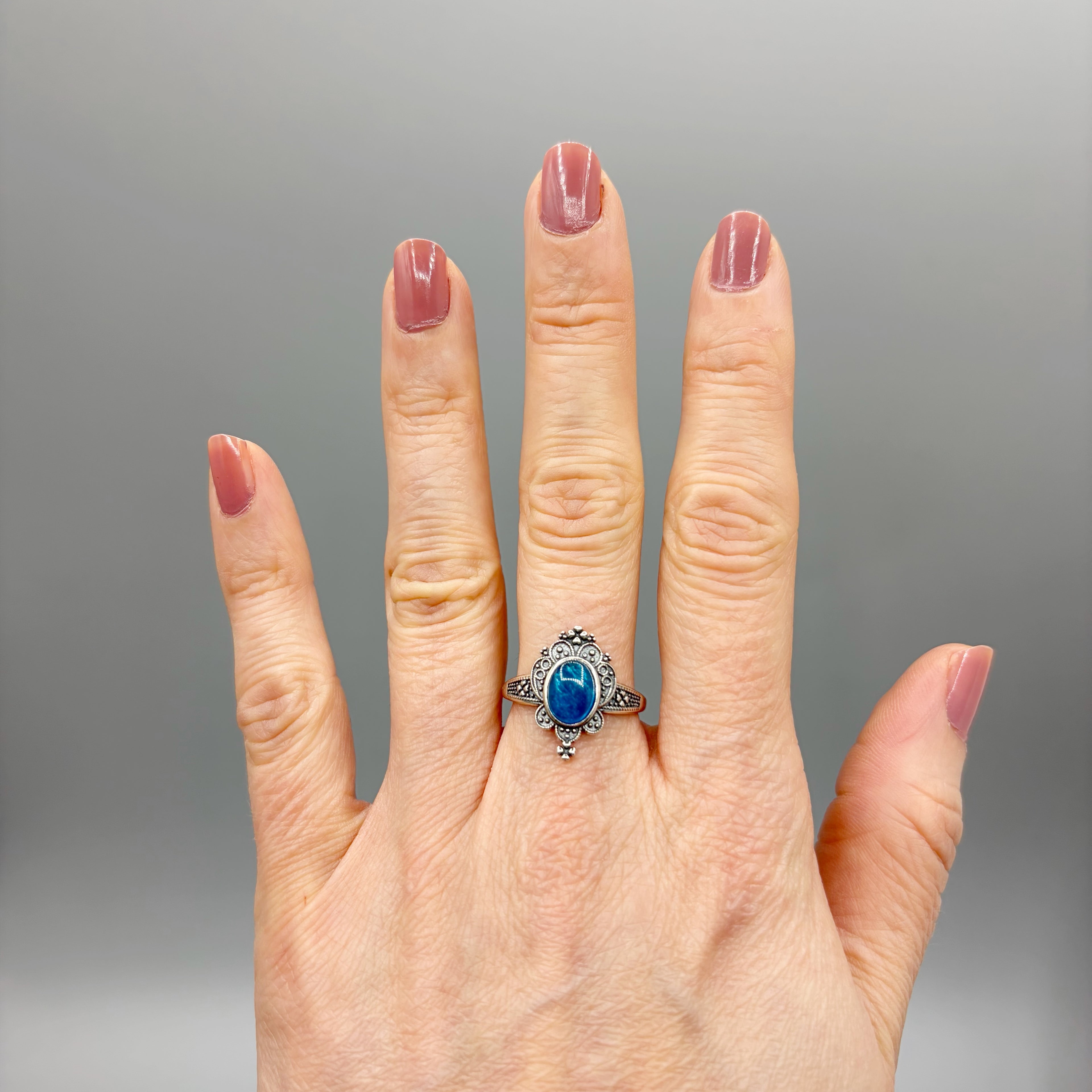 Anello Apatite Queen - Argento 925