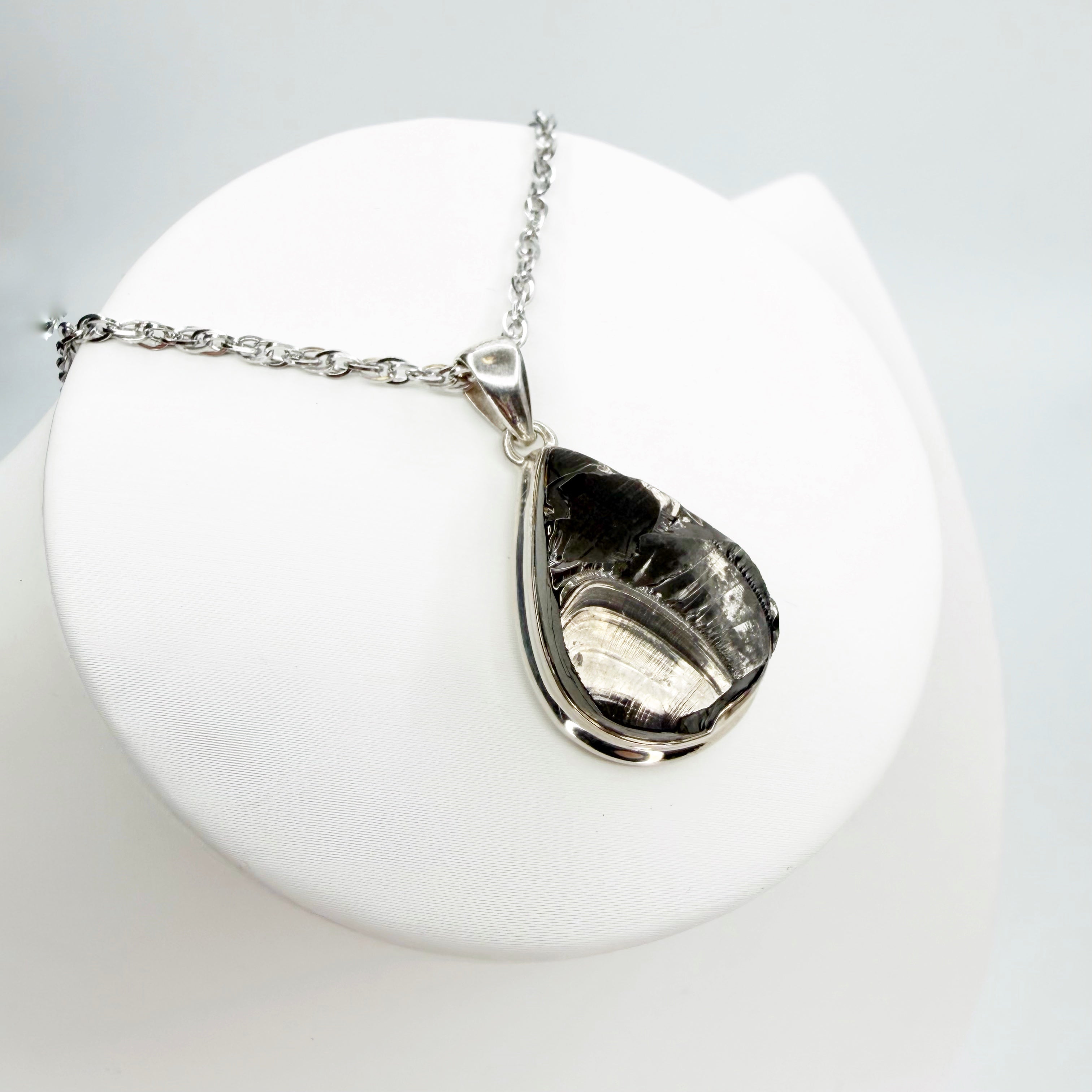 Ciondolo Shungite Argento 925 - a goccia