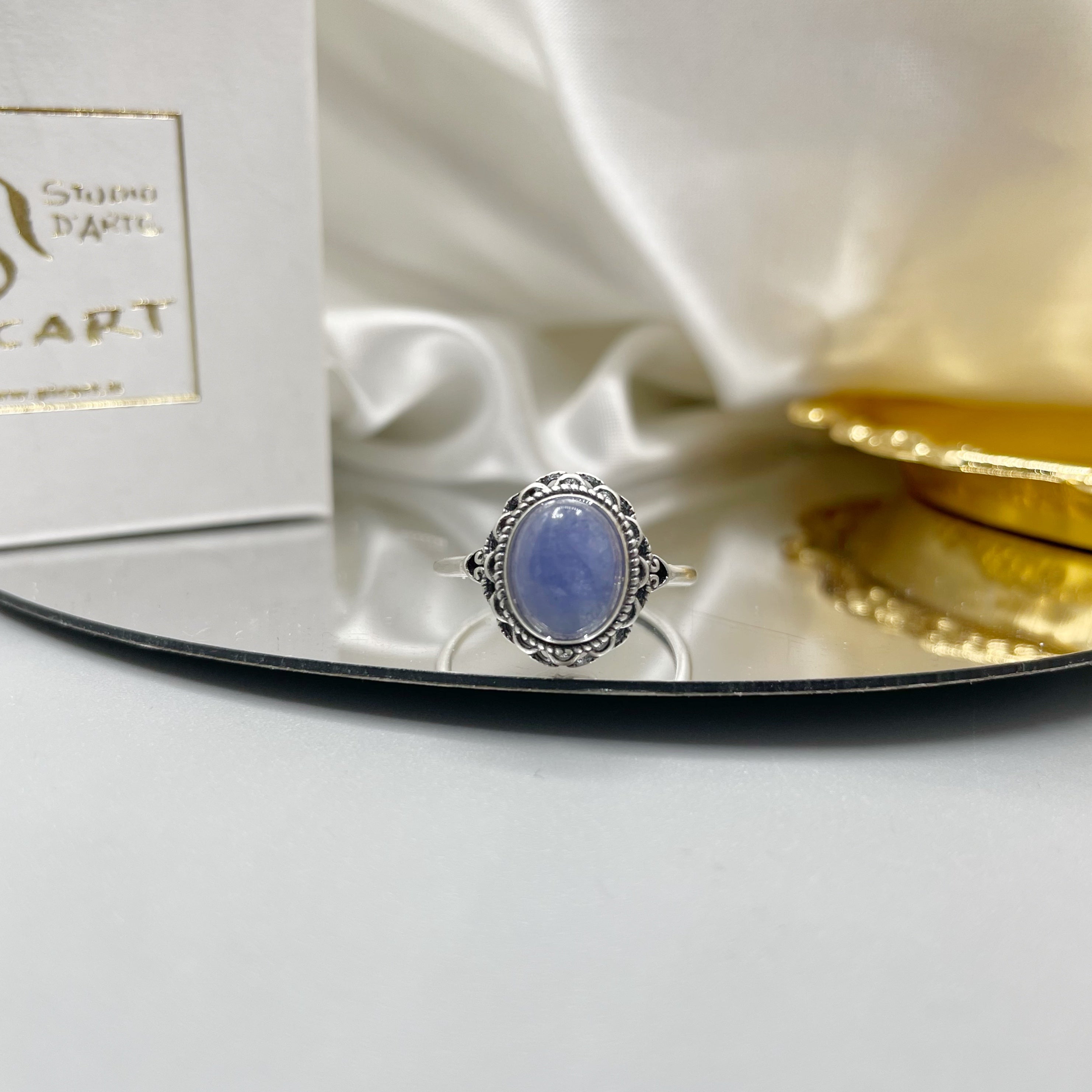 Anello Tanzanite e Argento 925 - Vintage