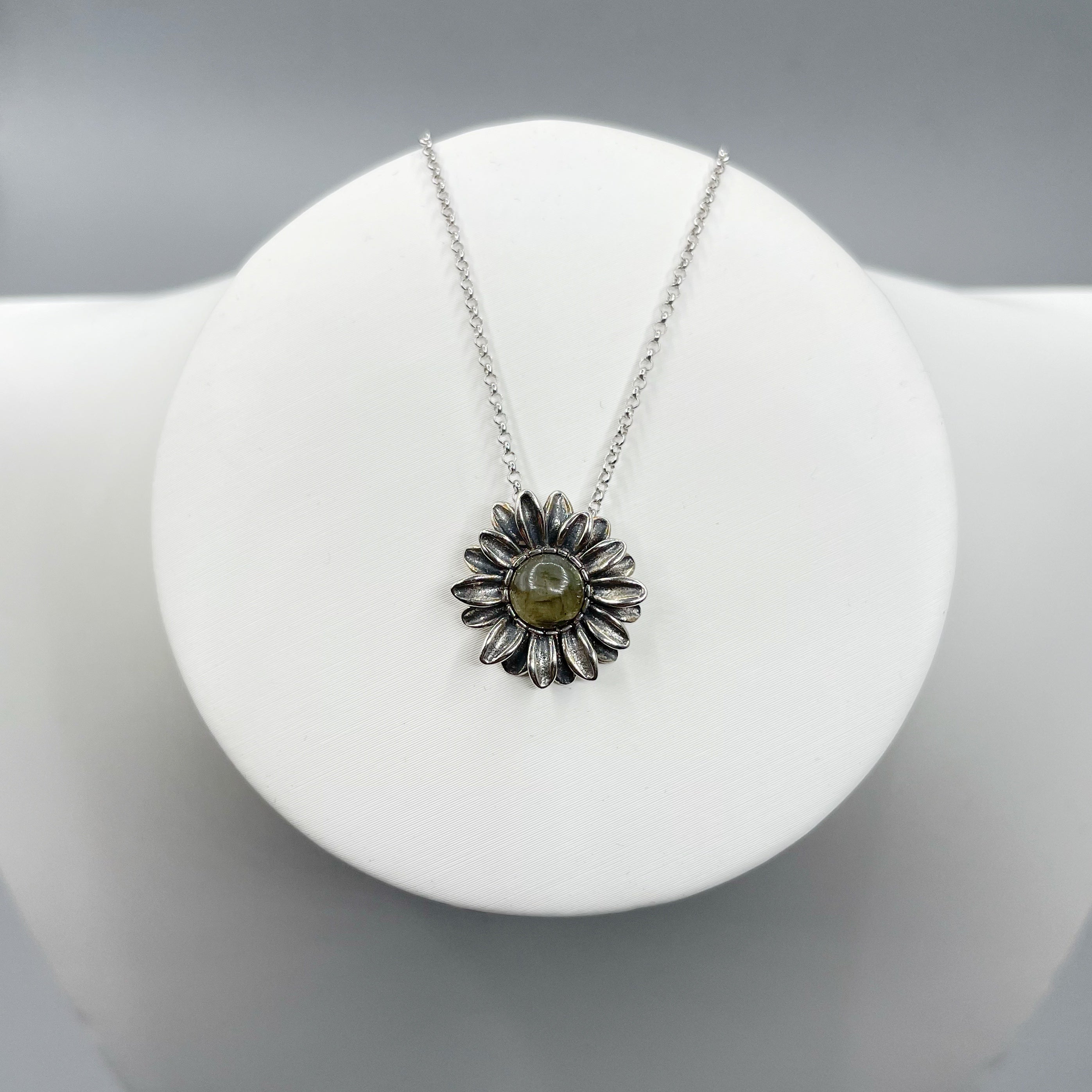 Set Labradorite - Ciondolo e Orecchini, Argento 925