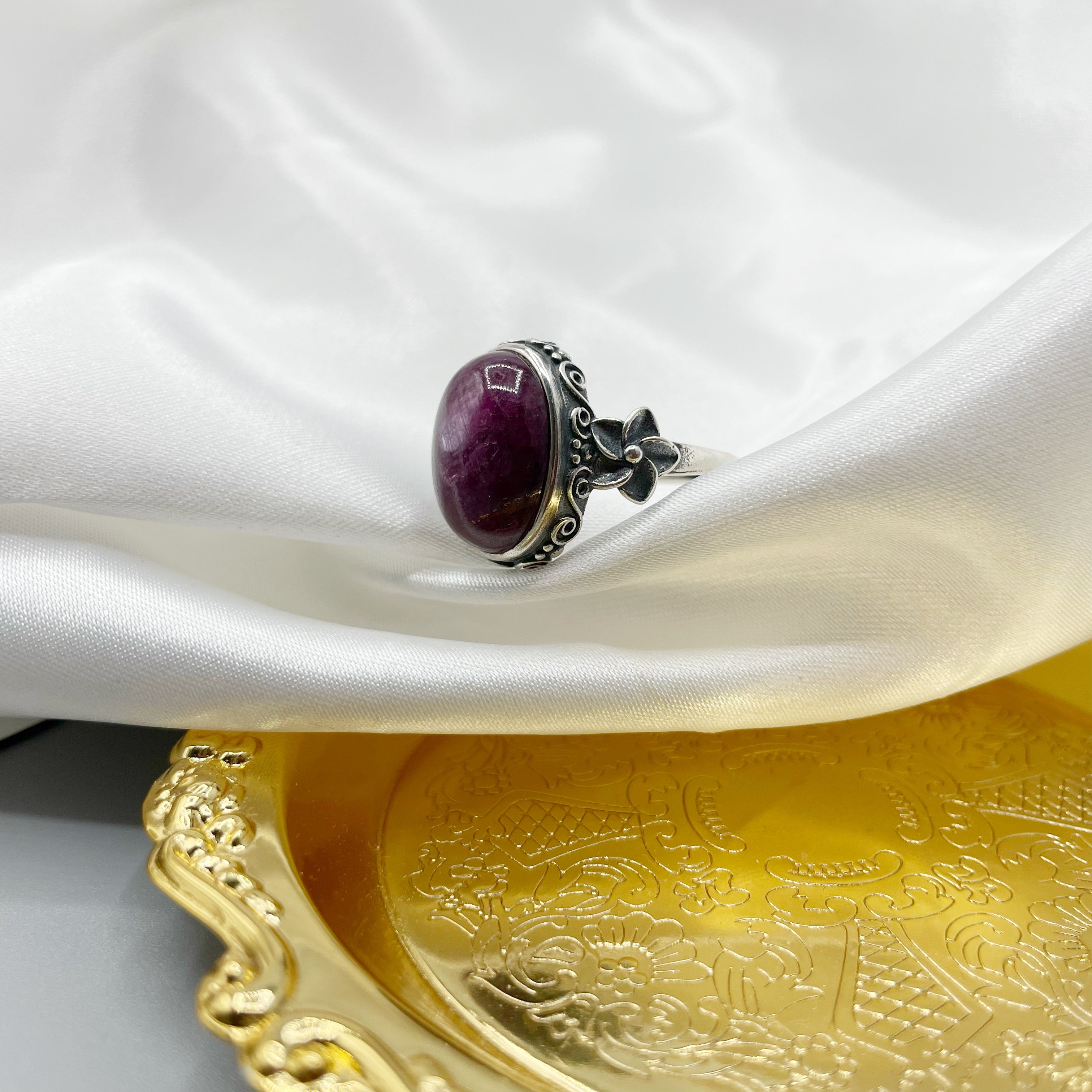 Anello Triumph - Radice di Rubino e Argento 925