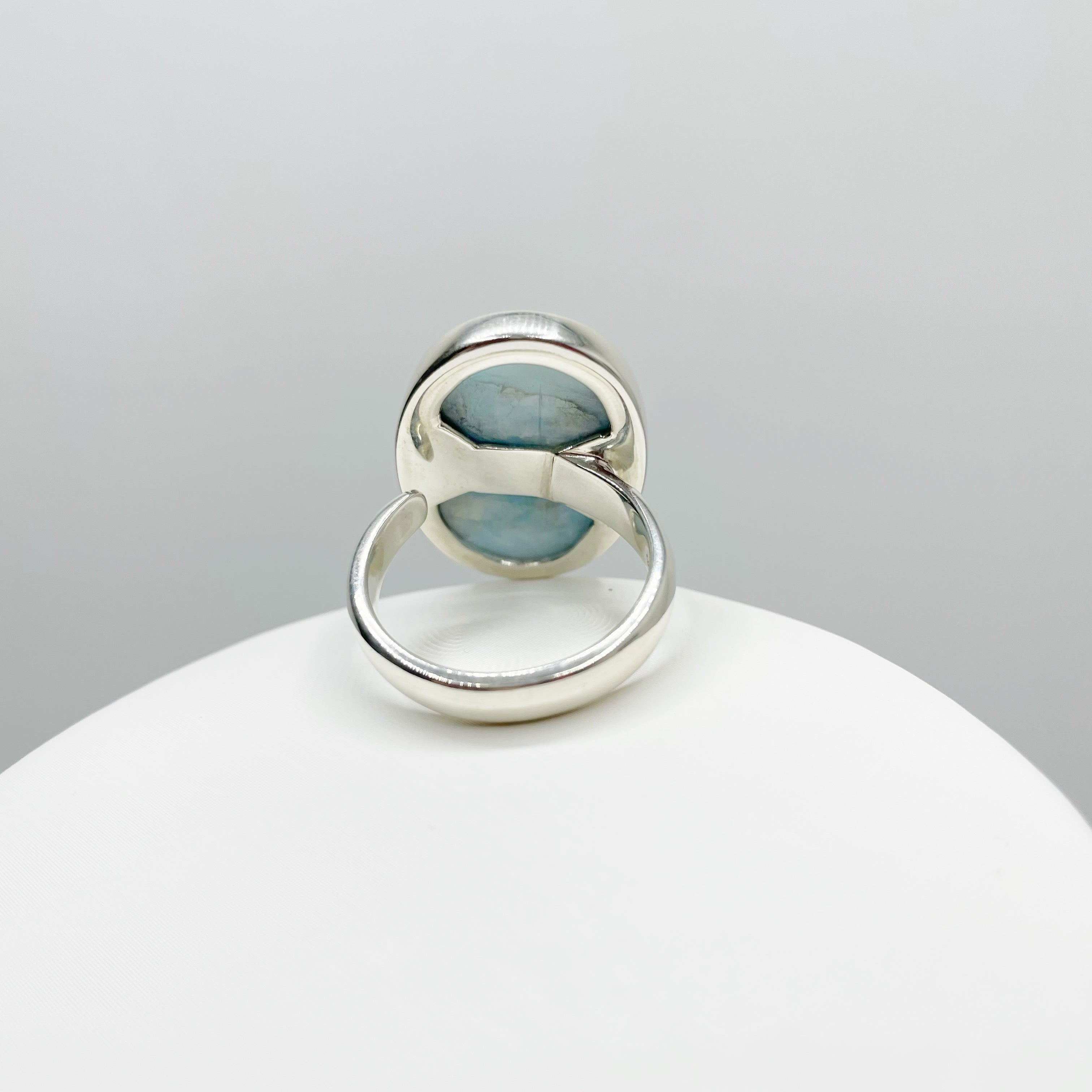 Anello Larimar Ovale - Argento 925