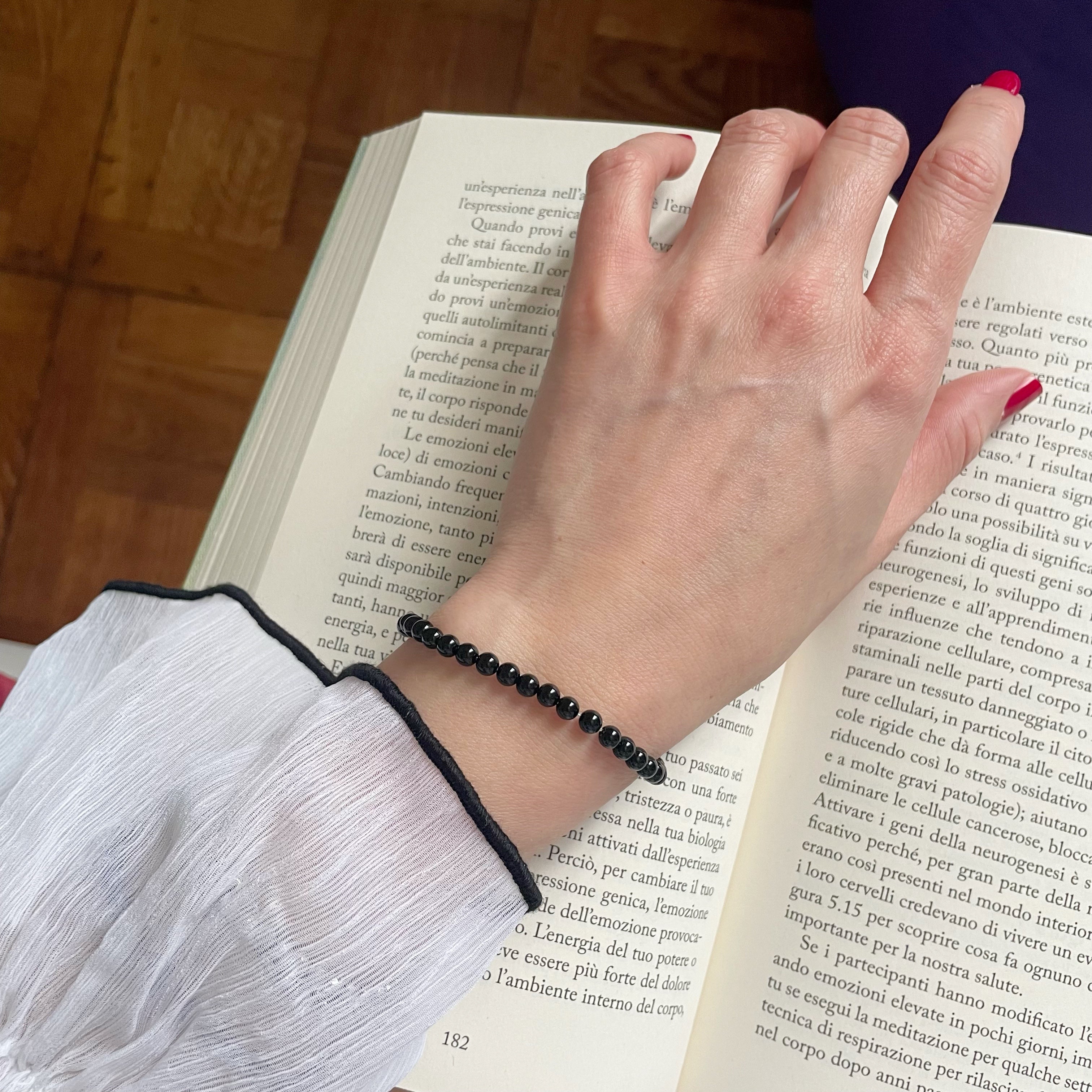 Braccialetto Zeus - Tormalina liscia