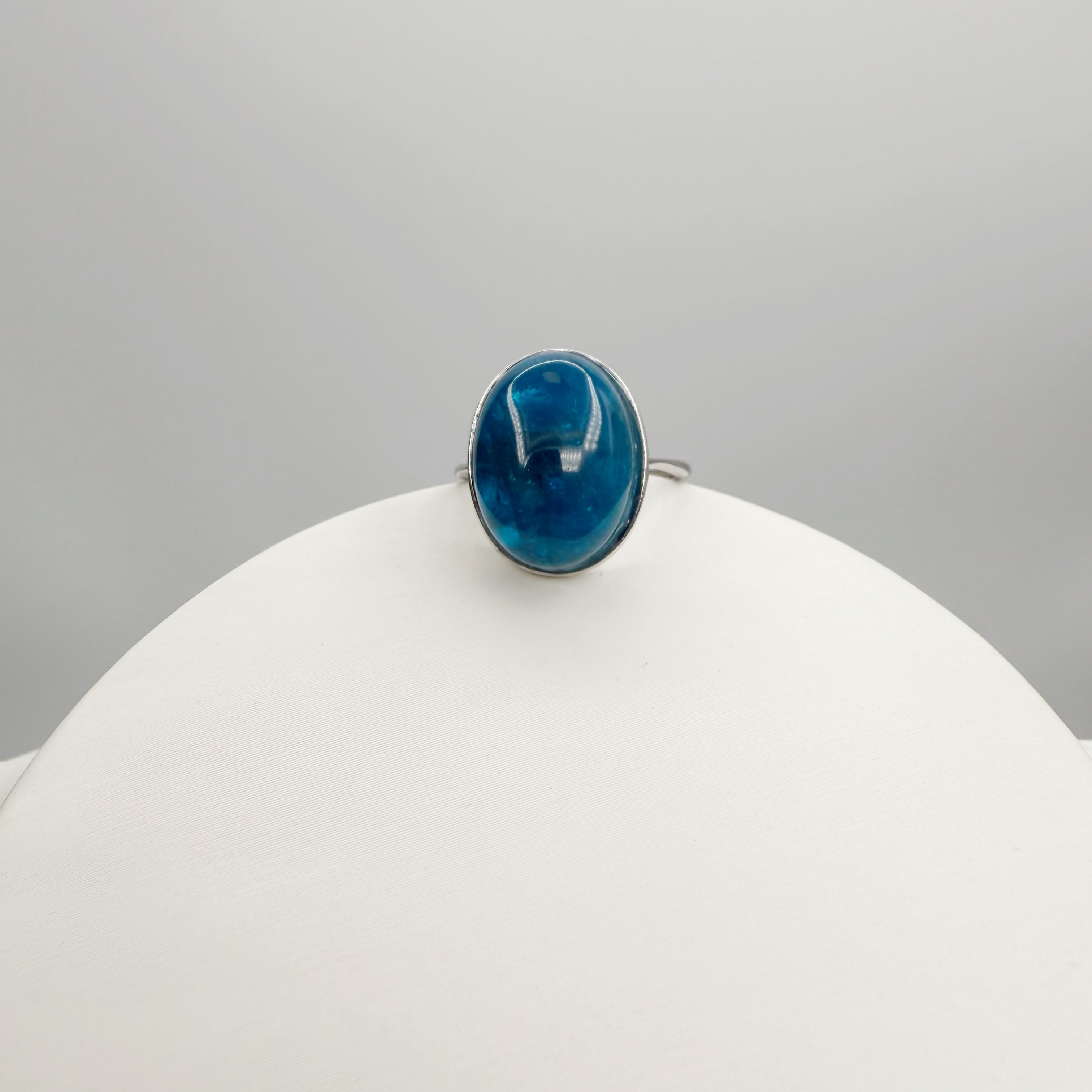 Anello Apatite Ovale - Argento 925