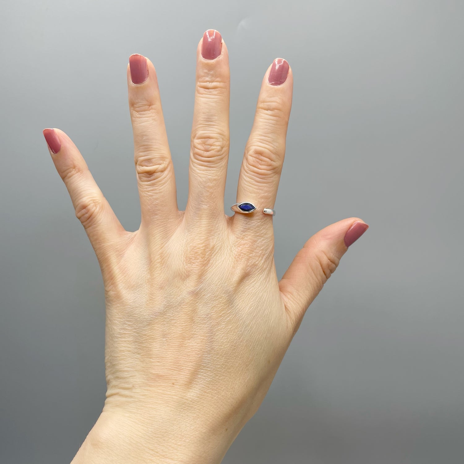 Anello Goccia Labradorite - Argento 925