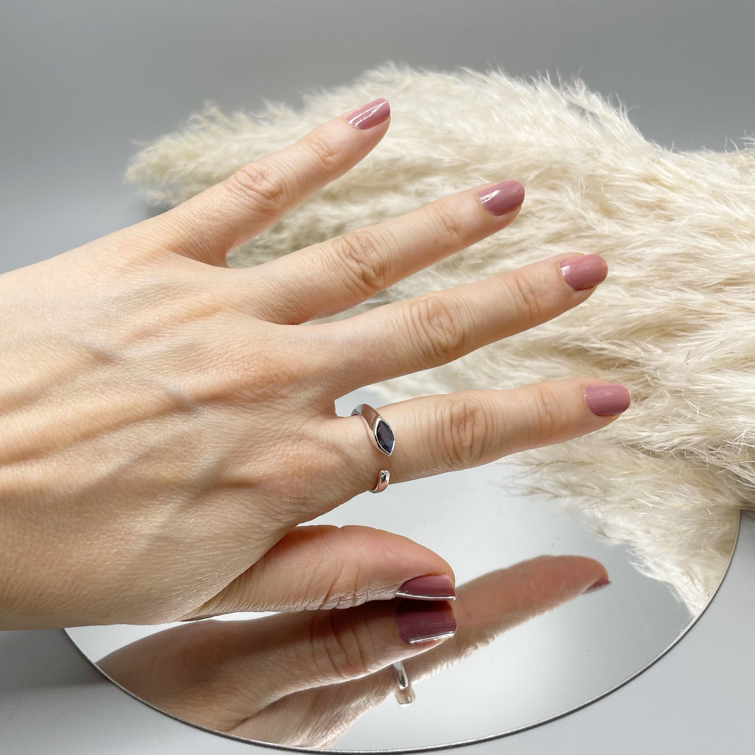 Anello Goccia Labradorite - Argento 925