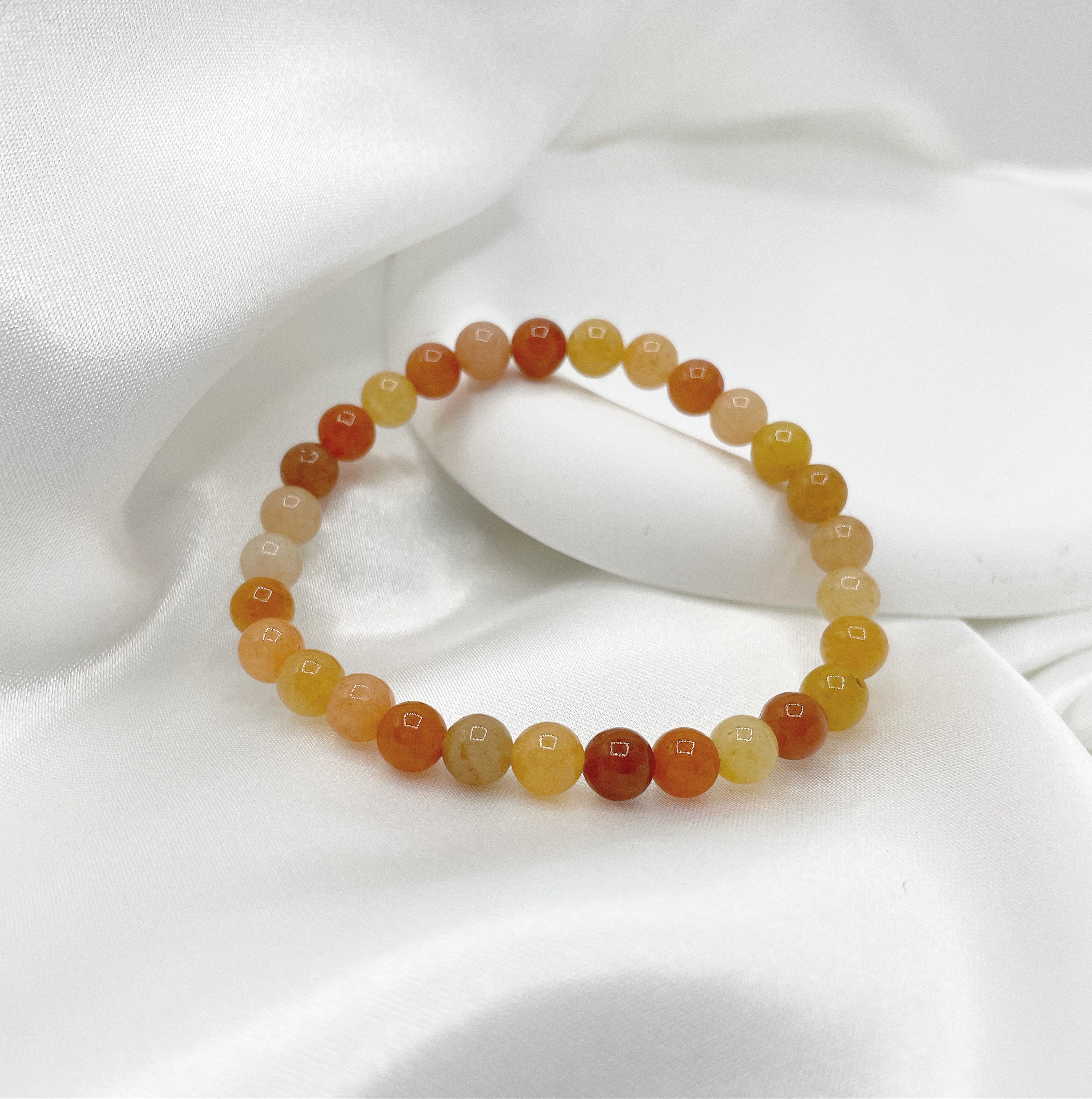 Bracciale Avventurina Arancio - elastico