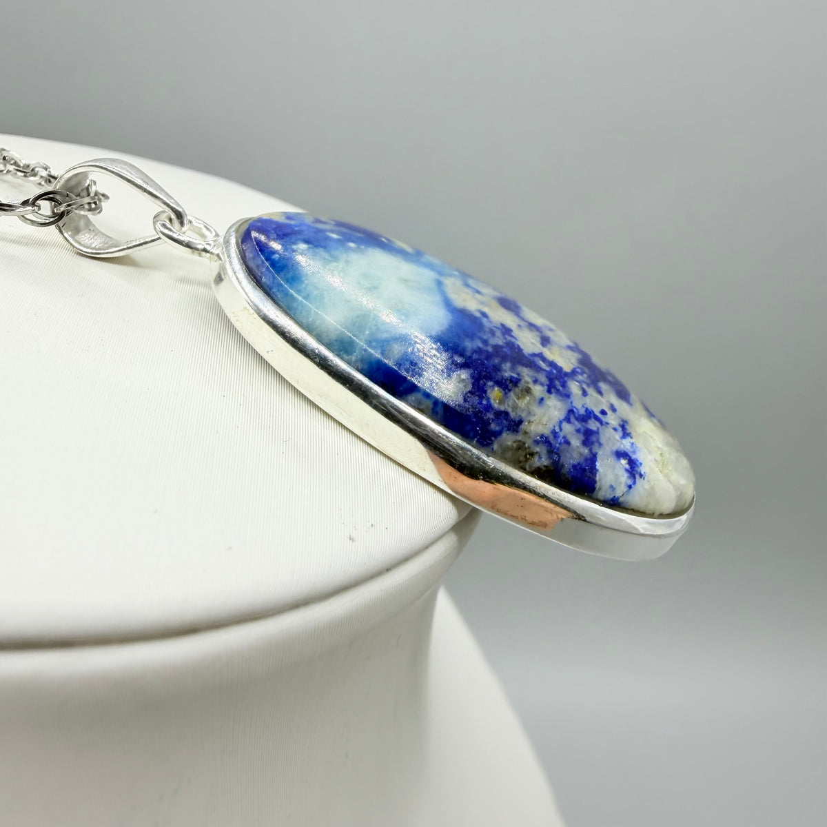 Ciondolo Afghanite e Argento 925 - Ovale