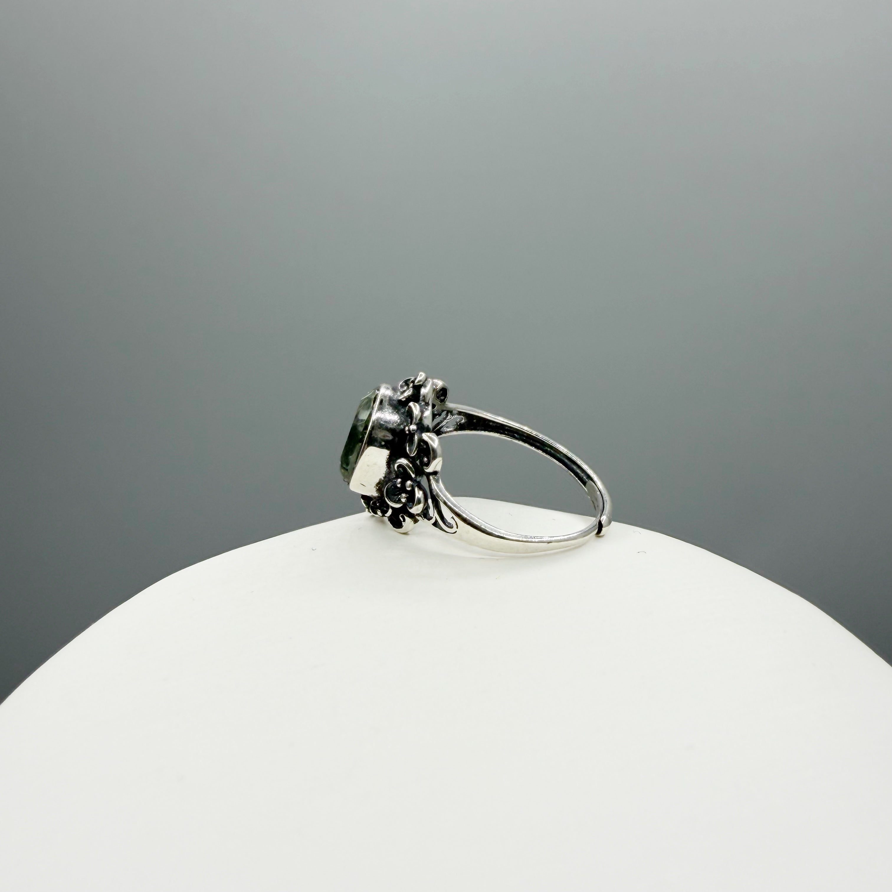 Anello Prasiolite e Argento 925 - Decor