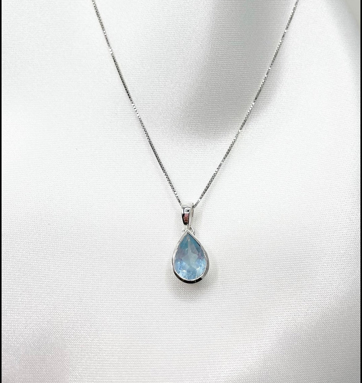 Collana Acquamarina Argento 925