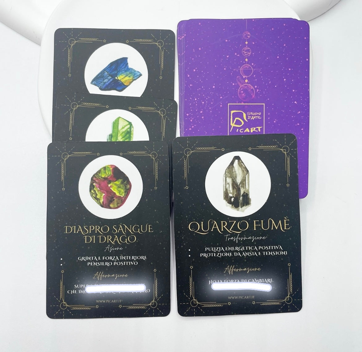 Mazzo da 20 Carte dei Cristalli