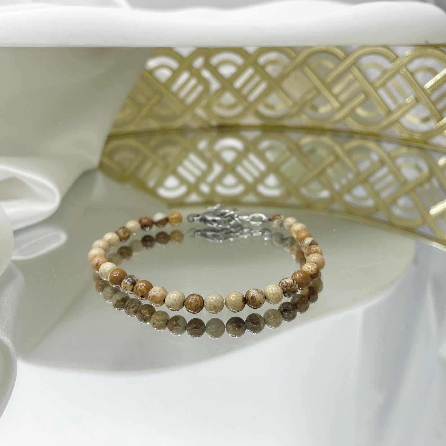 Braccialetto Pietra Paesina - sottile