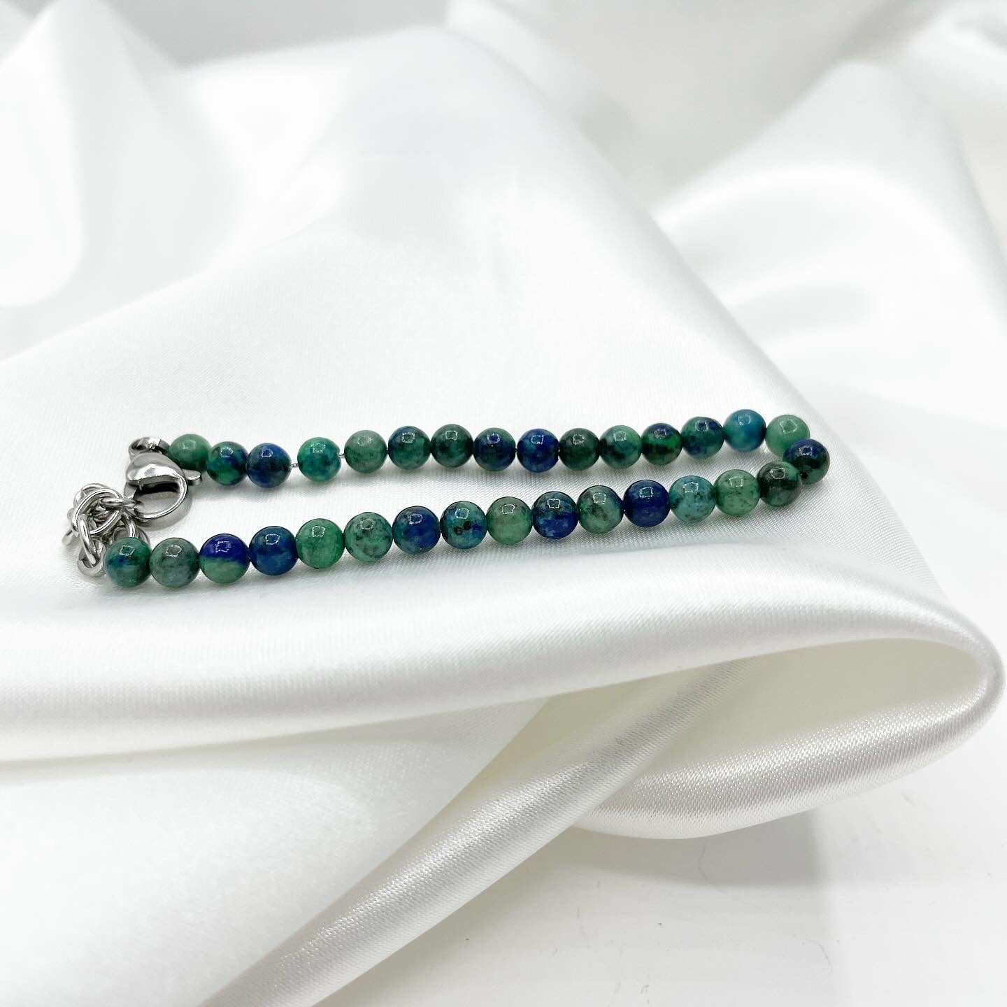 Braccialetto Crisocolla - sottile