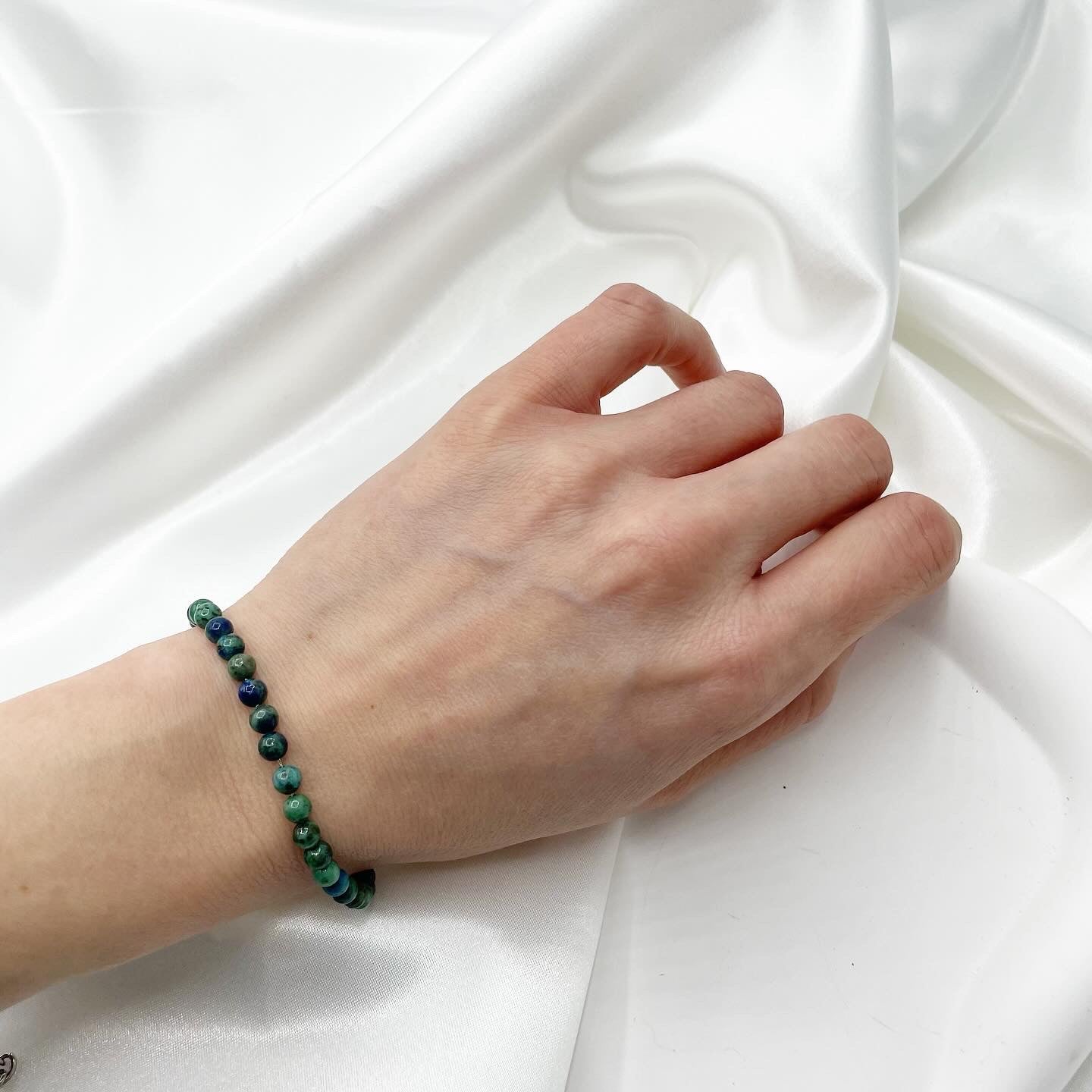 Braccialetto Crisocolla - sottile