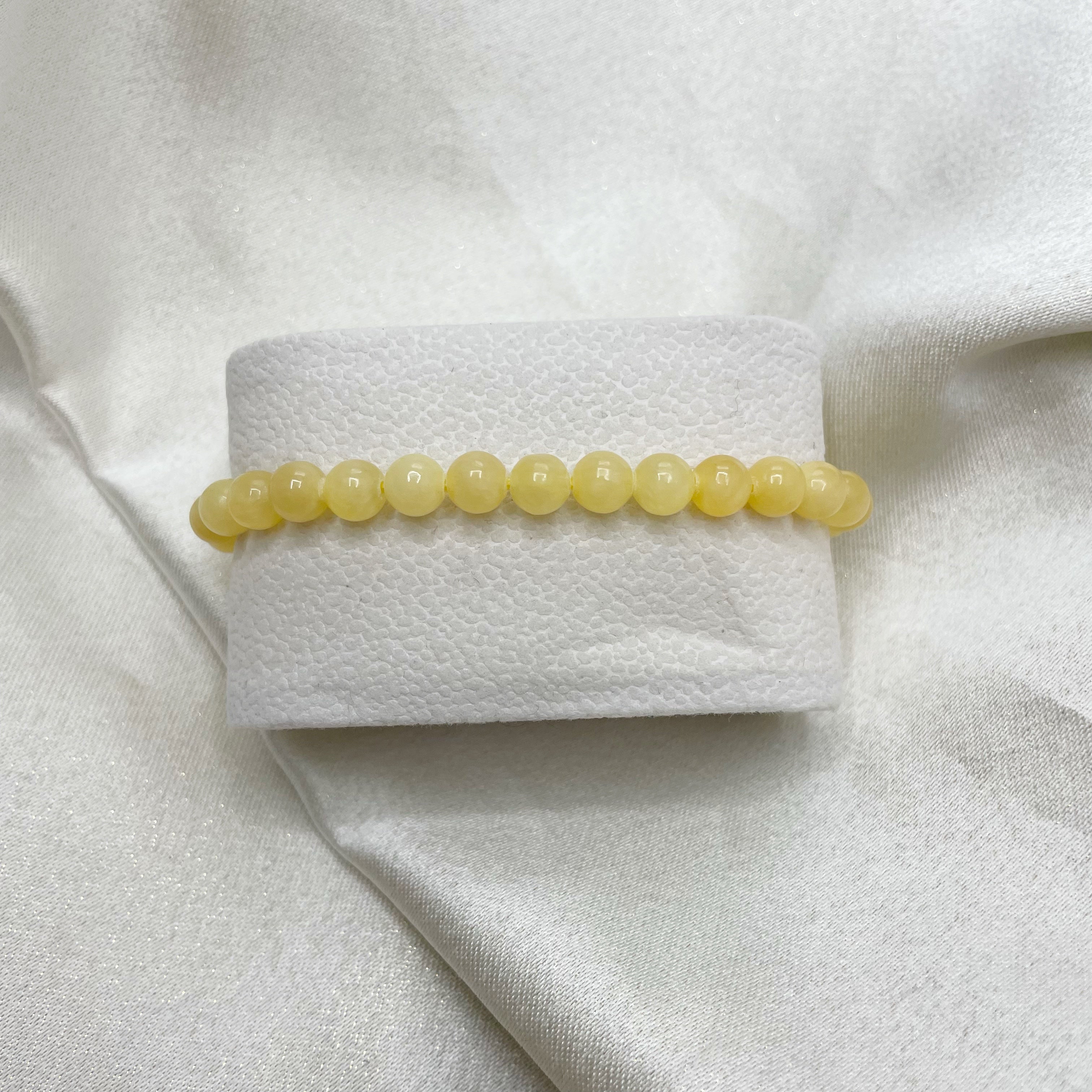 Braccialetto Calcite Gialla - elastico