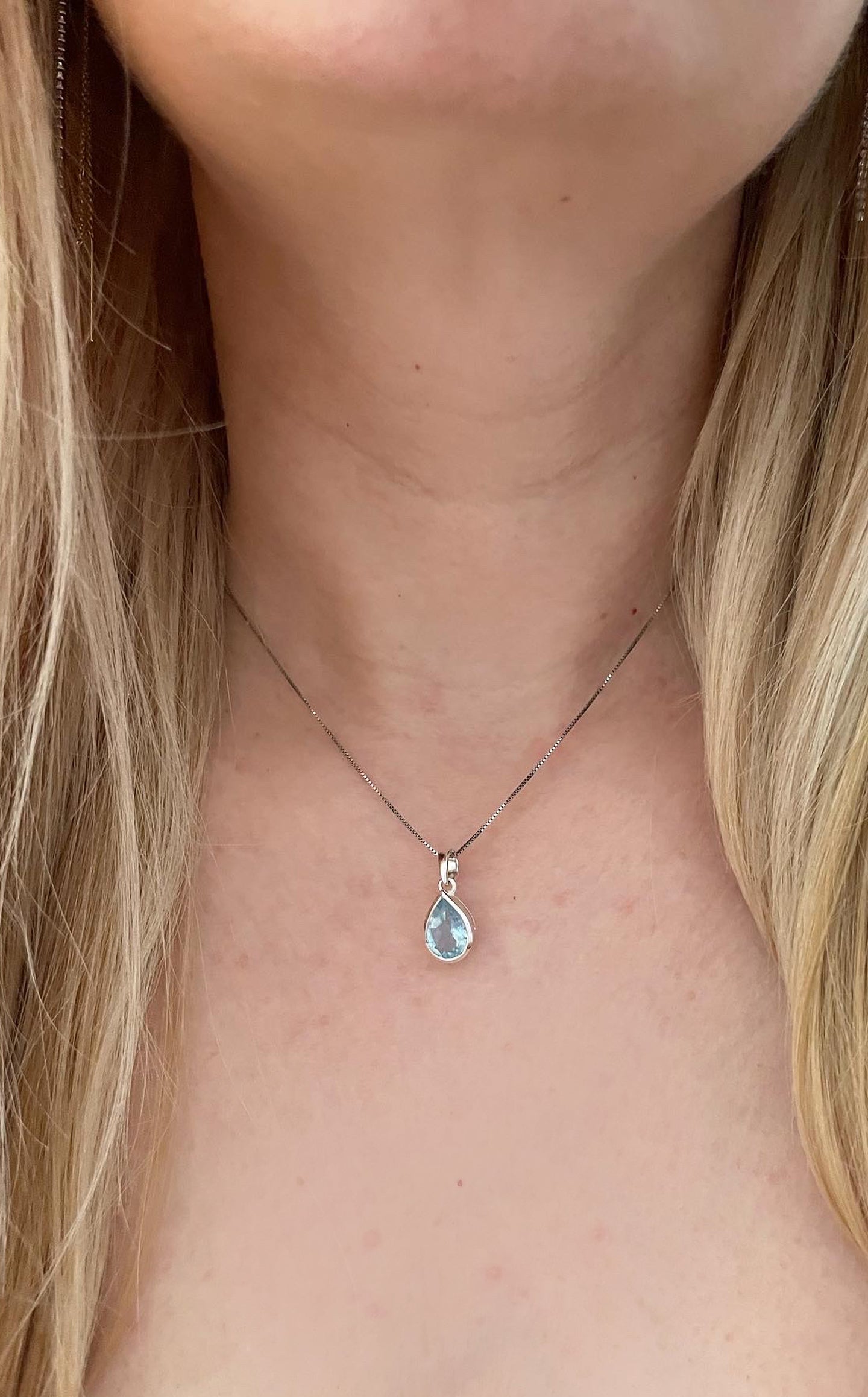 Collana Acquamarina Argento 925