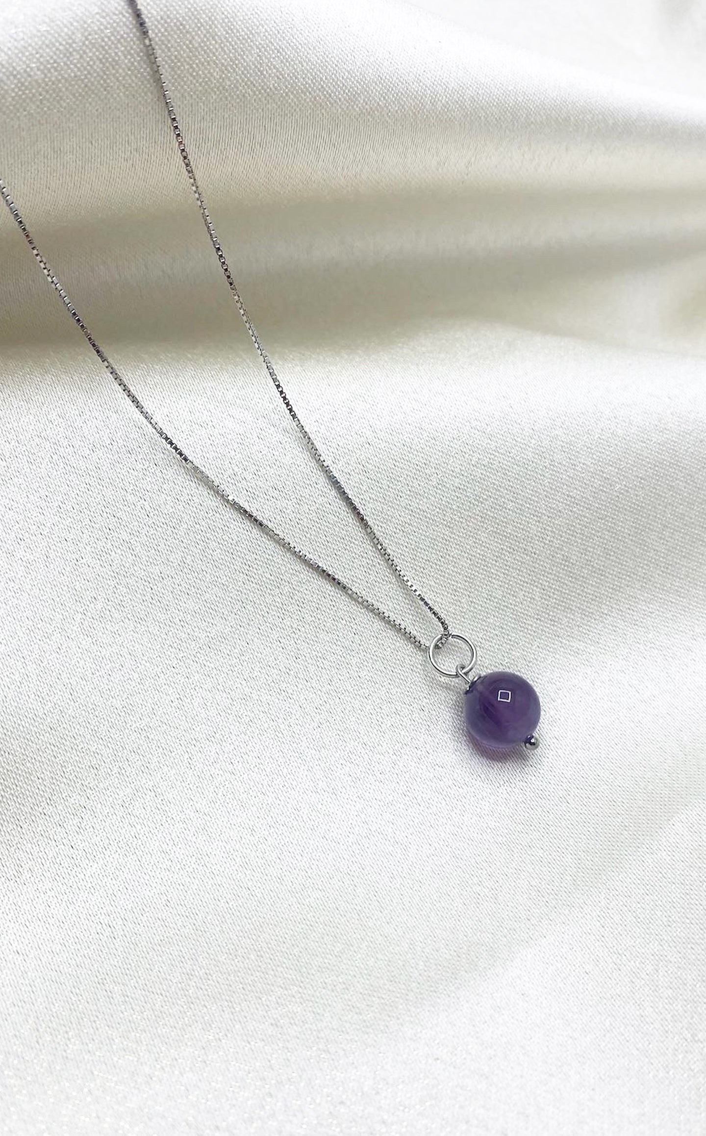 Ciondolo Ametista Argento 925 Cod.1074 Con Collana - Gioielli Pietre - Foto 4