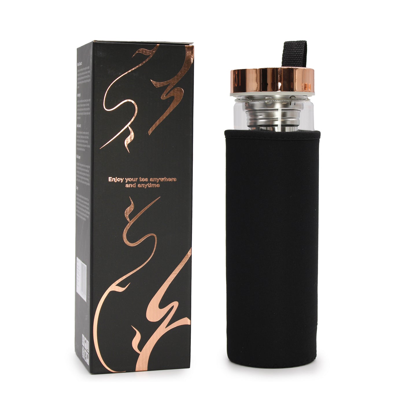 Bottiglia Energetica con infusore di Tè e Cristalli