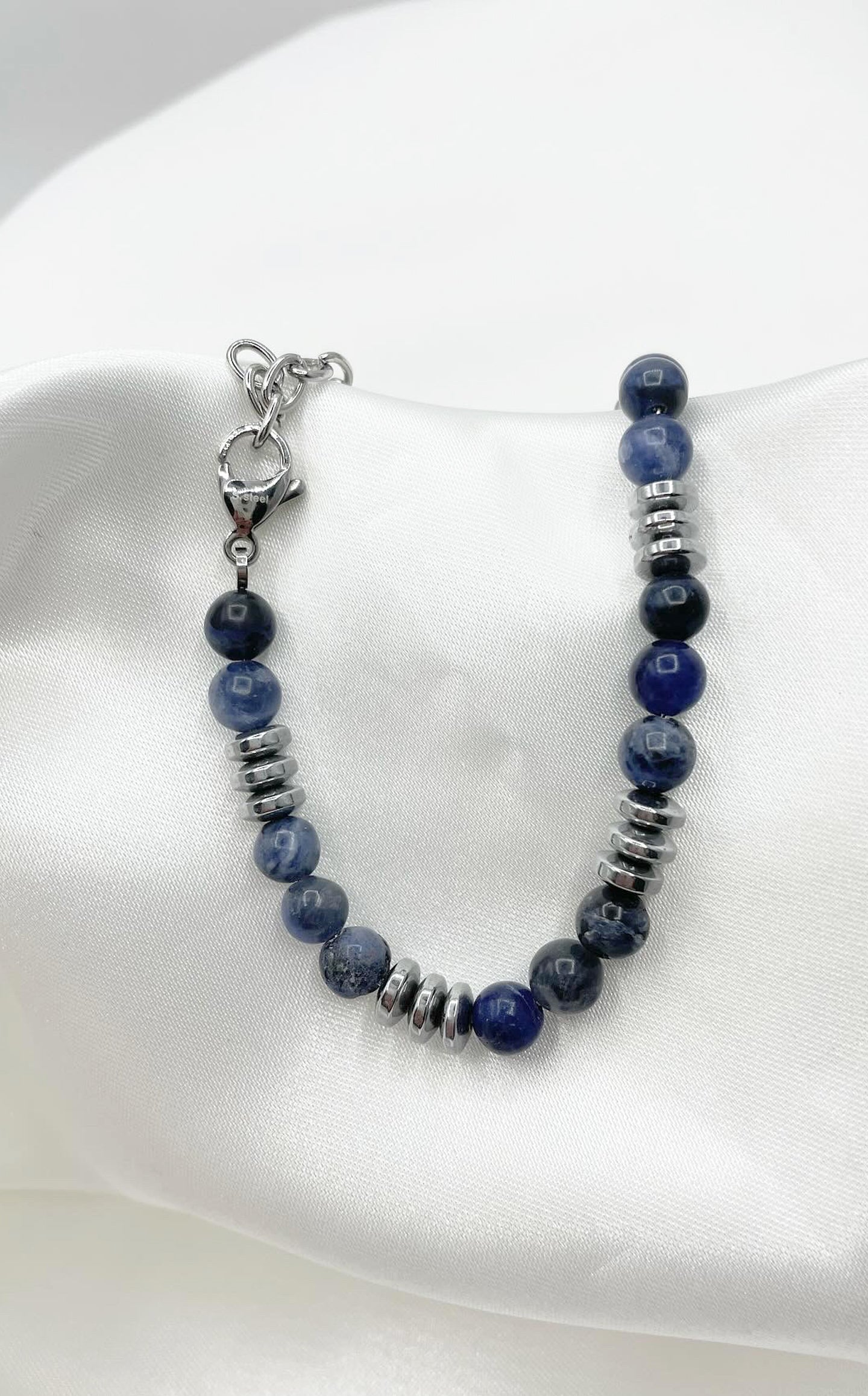 Bracciale Dome - Sodalite ed Ematite