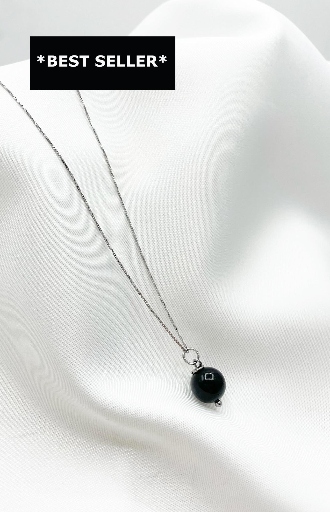 Ciondolo Albero Della Vita In Ossidiana Nera – Collana Reiki Con Filo D'argento