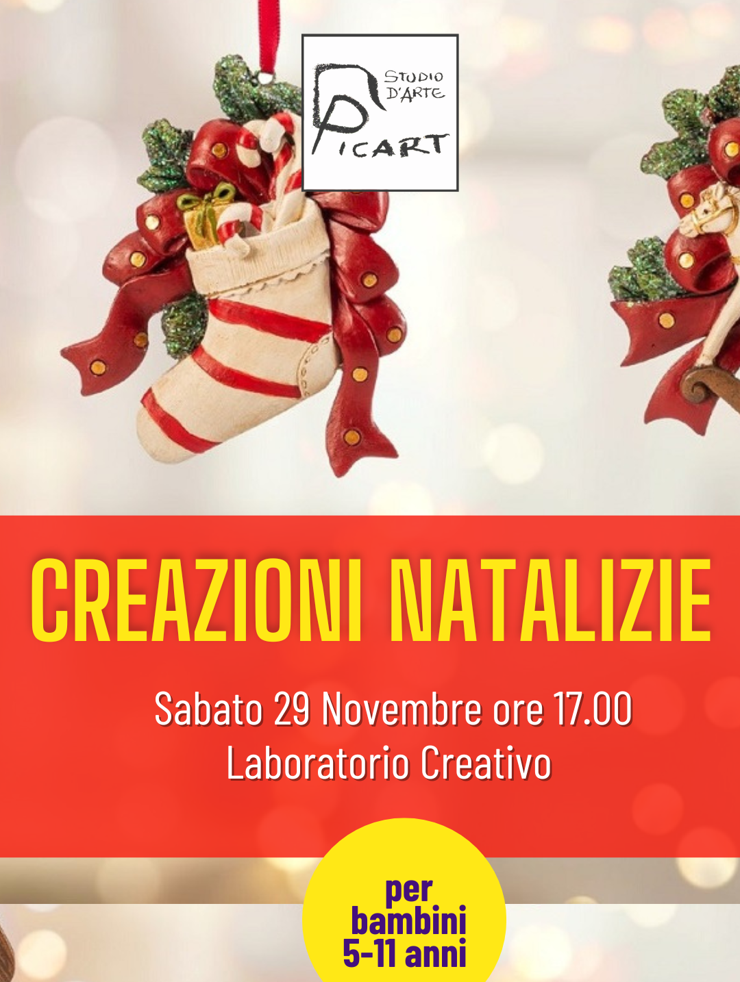 Laboratorio Creativo "CREAZIONI NATALIZIE" 29 Novembre 2025